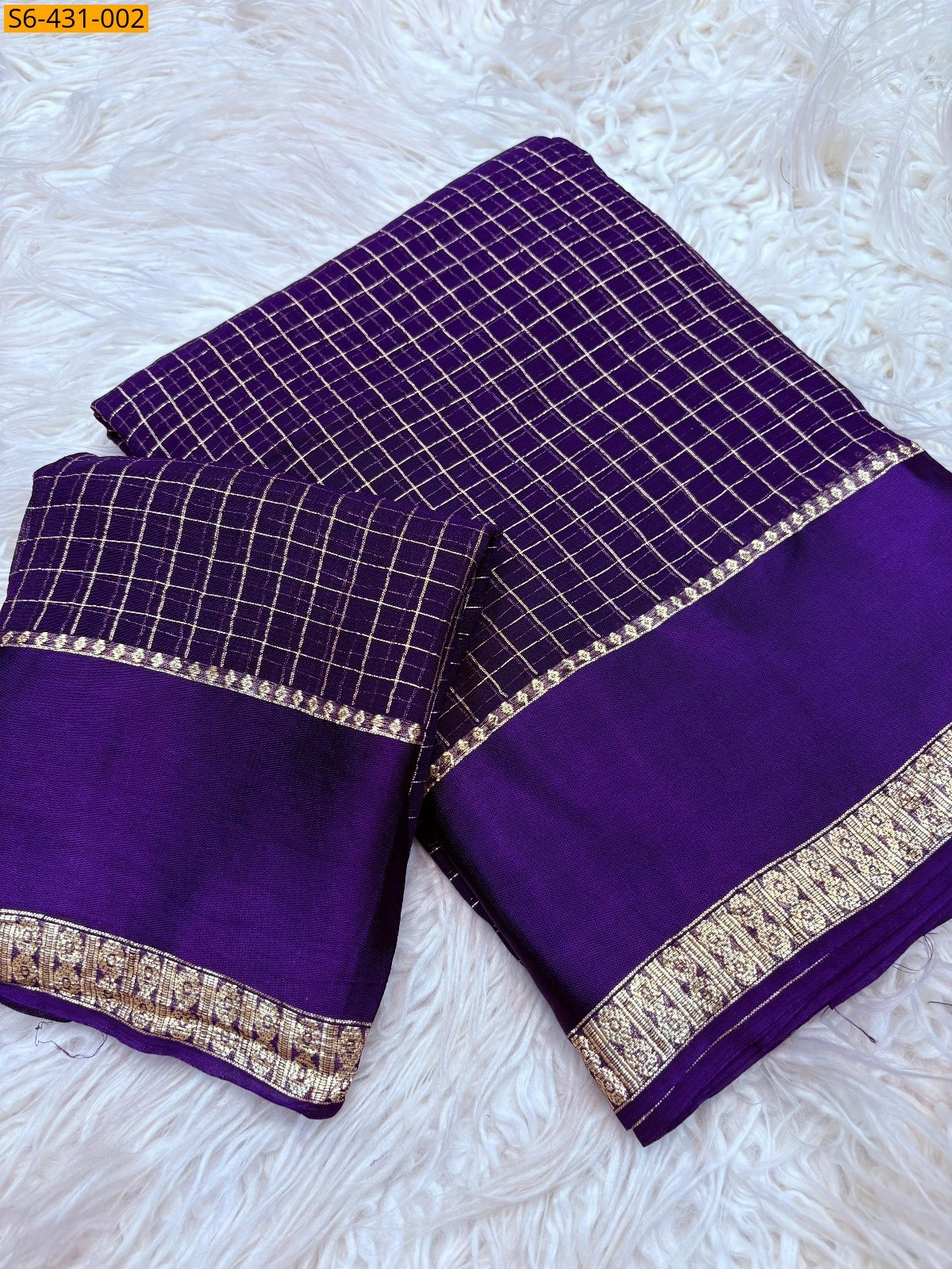 Violet Fancy viscose georgette sarees 