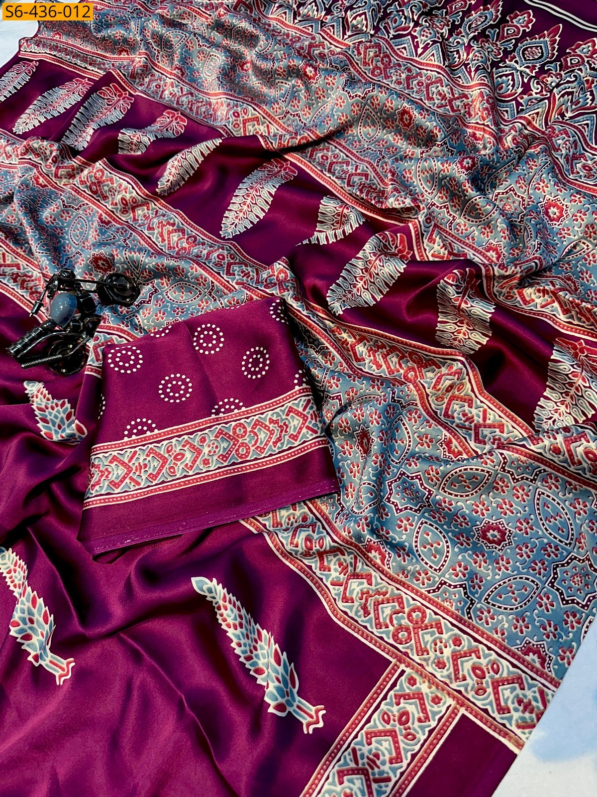 Violet Fancy gajji silk saree