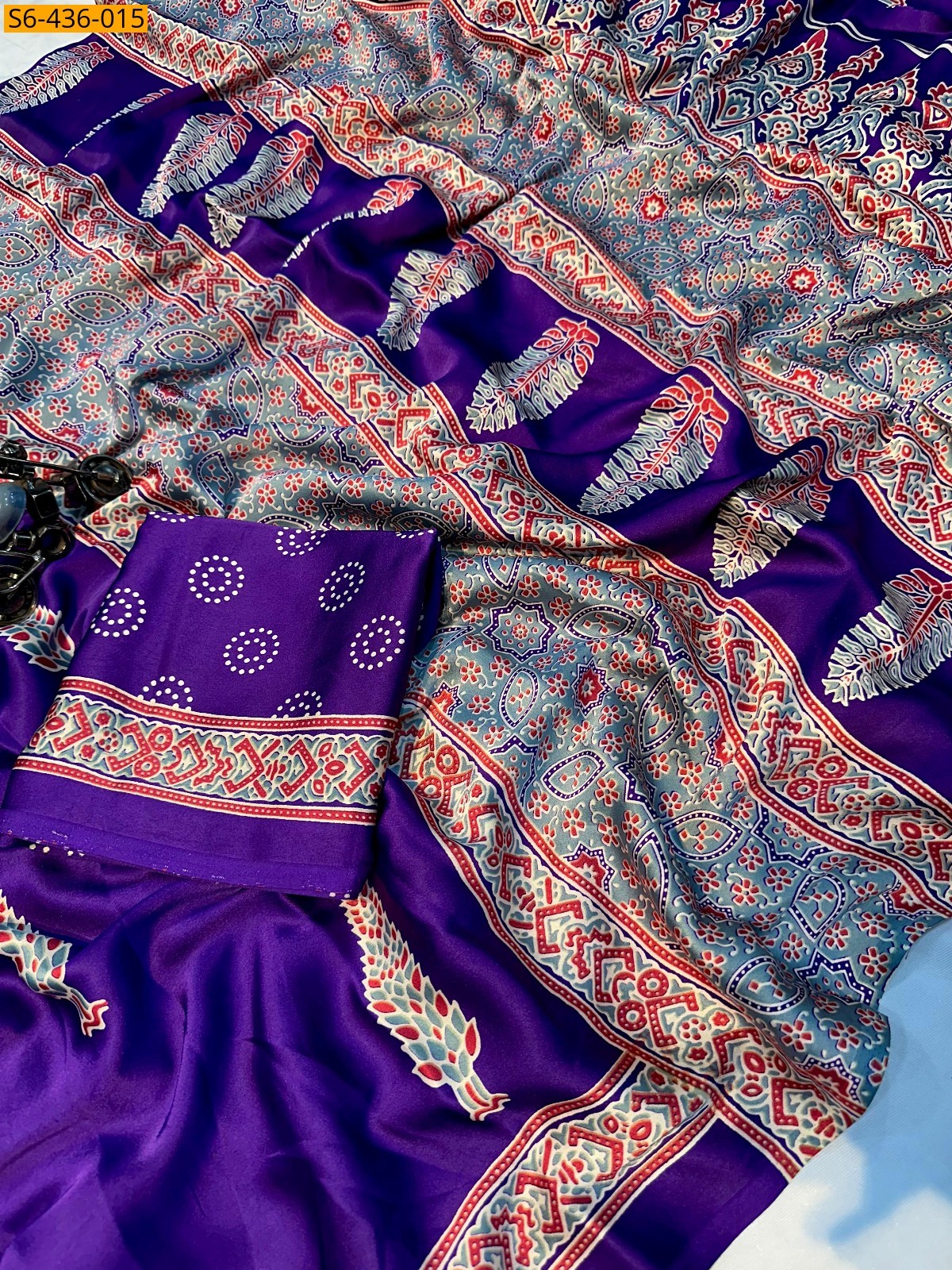 Violet Fancy gajji silk saree