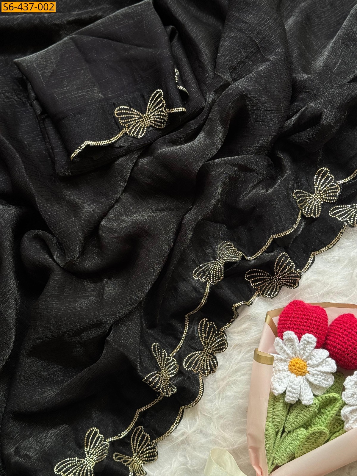 Fancy fendy chiffon  sarees