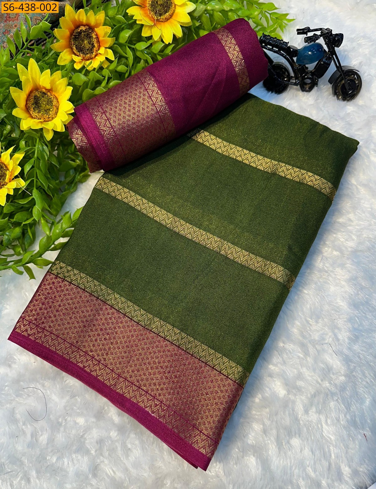 Green Fancy mysore warm silk sarees
