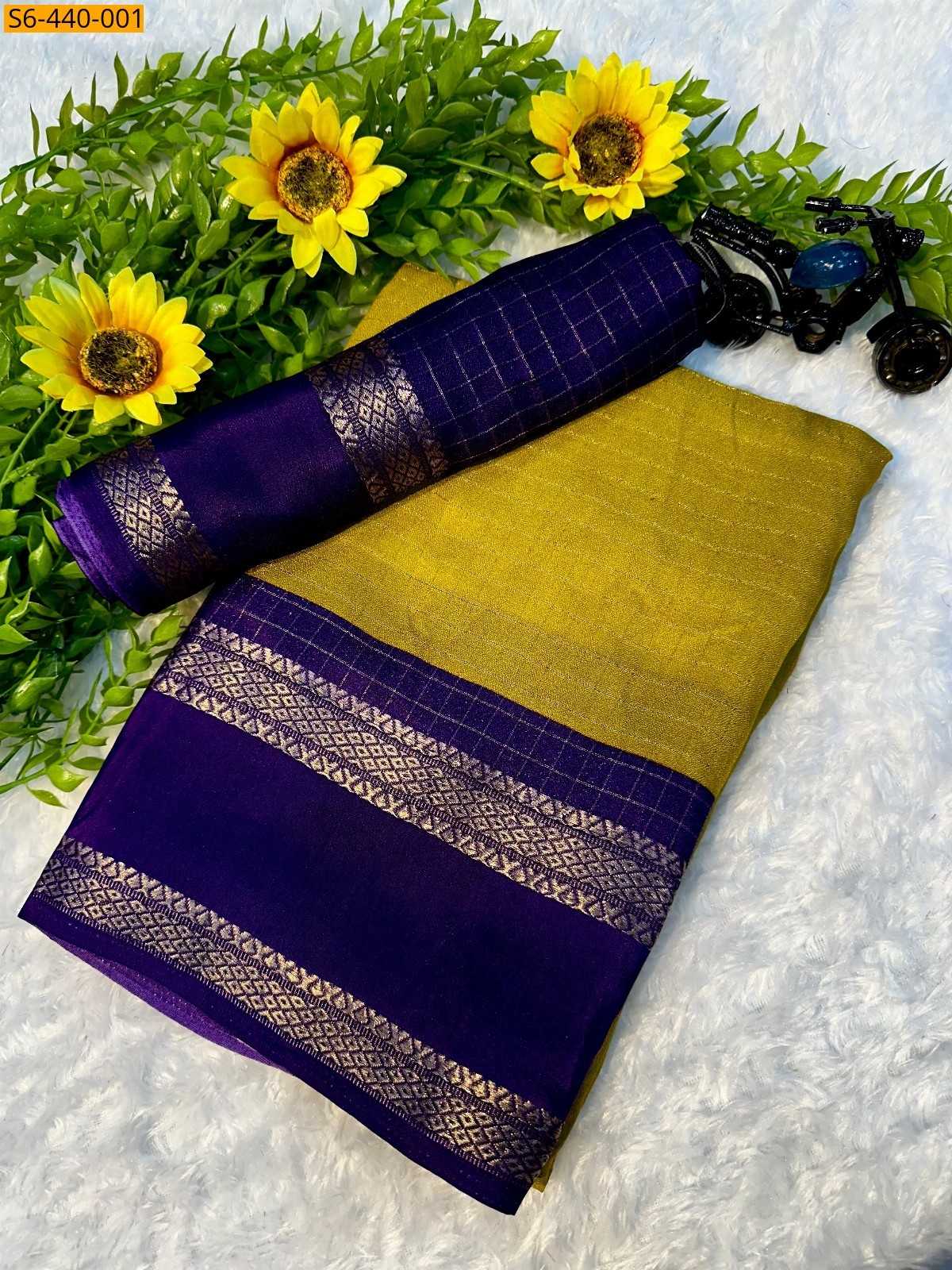 Mustard Fancy Mysore silk sarees