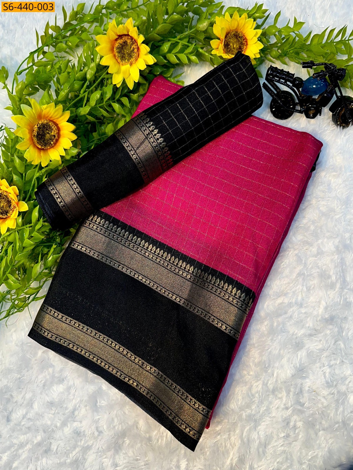 Pink Fancy Mysore silk sarees