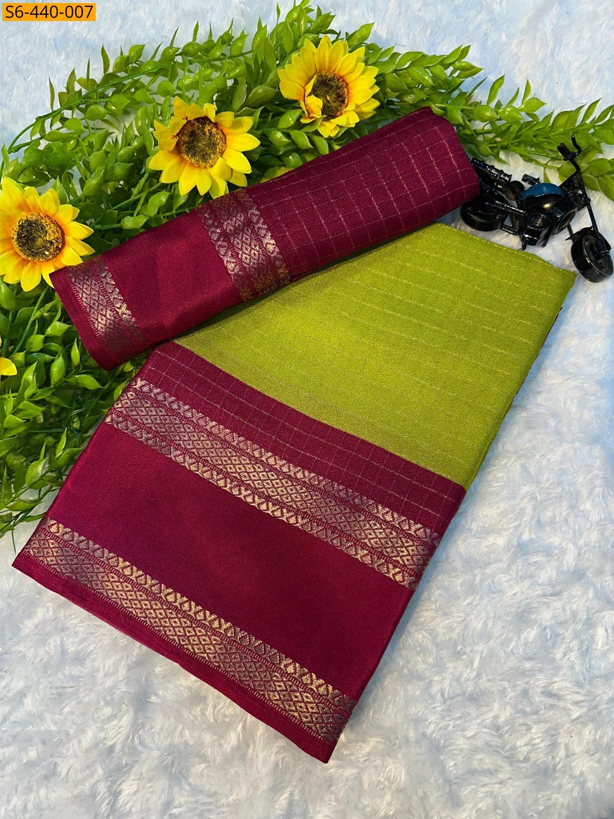 Green Fancy Mysore silk sarees