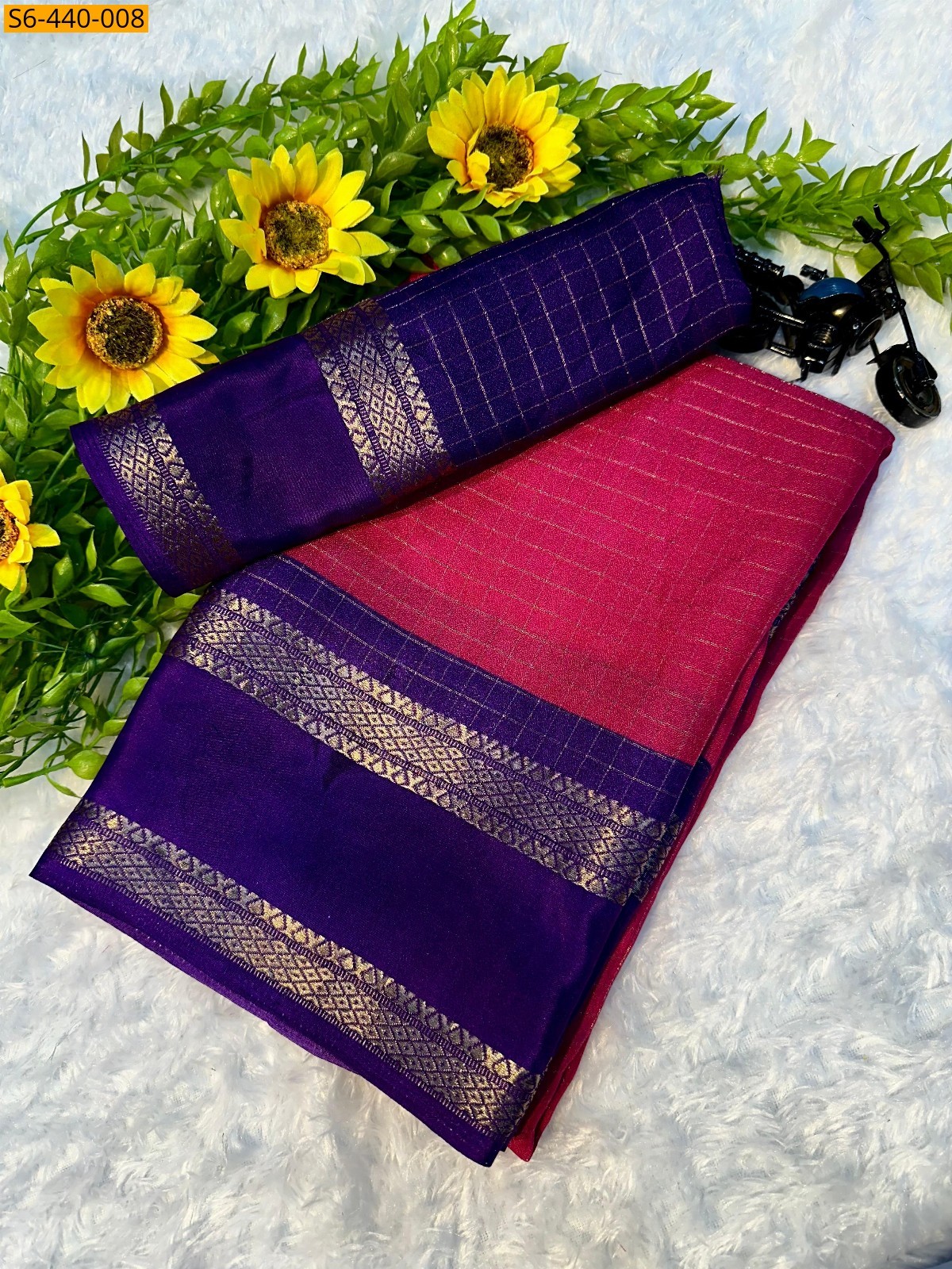 Pink Fancy Mysore silk sarees