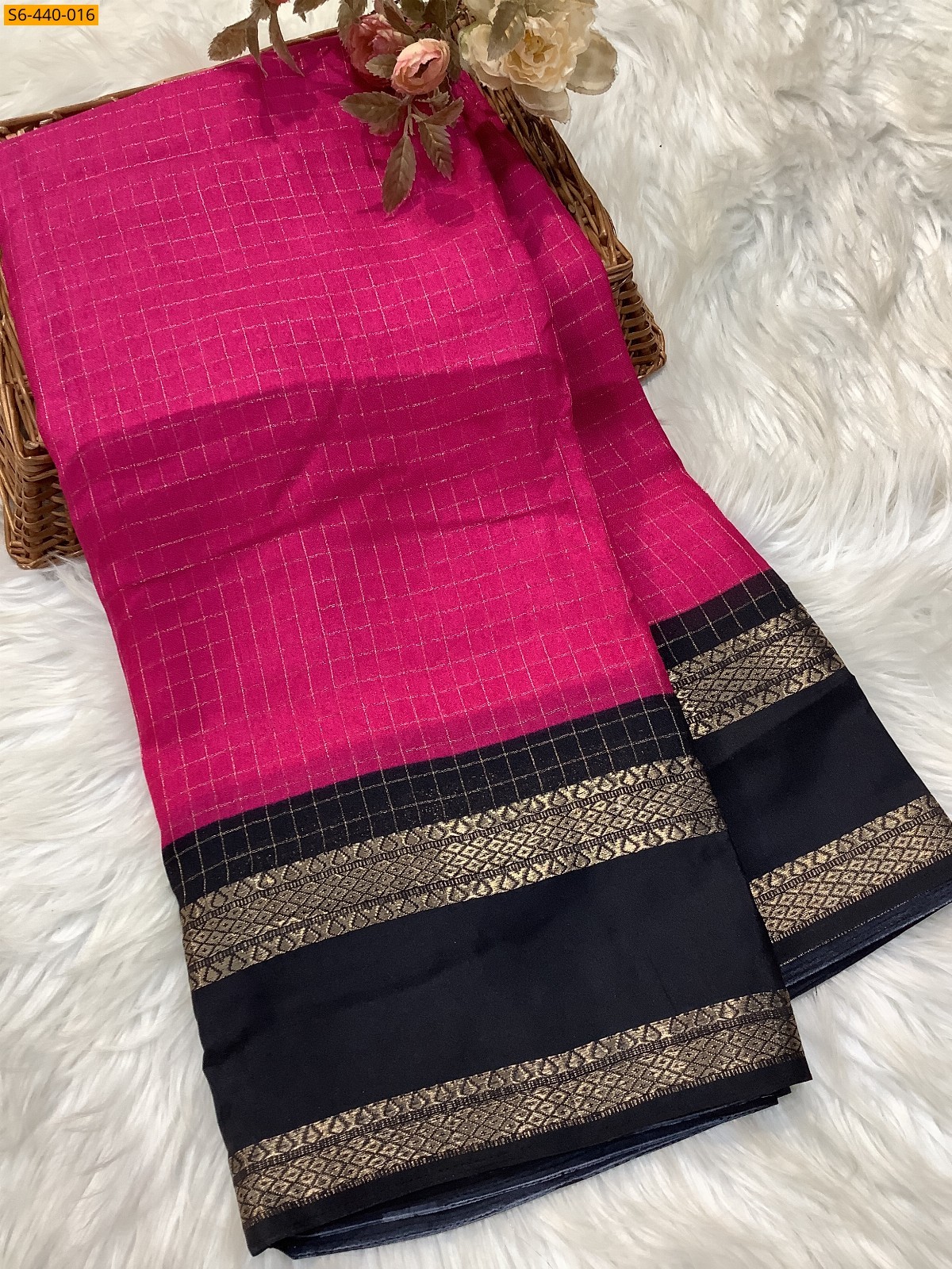 Pink Fancy Mysore warm silk sarees