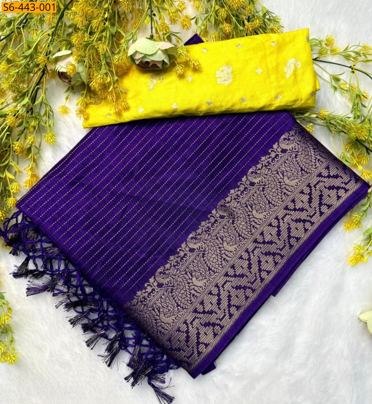 Violet Fancy dola silk  saree