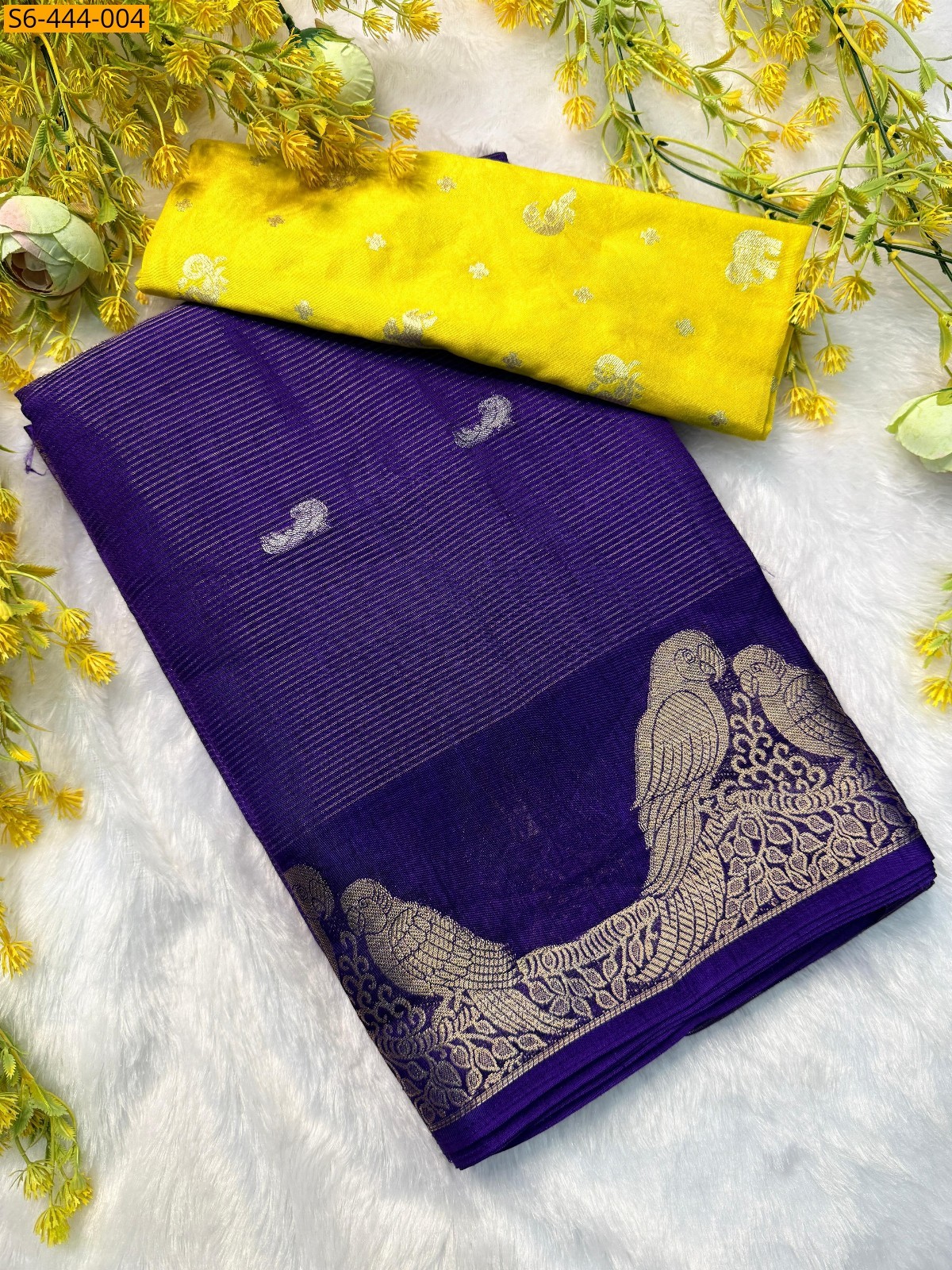 Violet Fancy dola silk  saree
