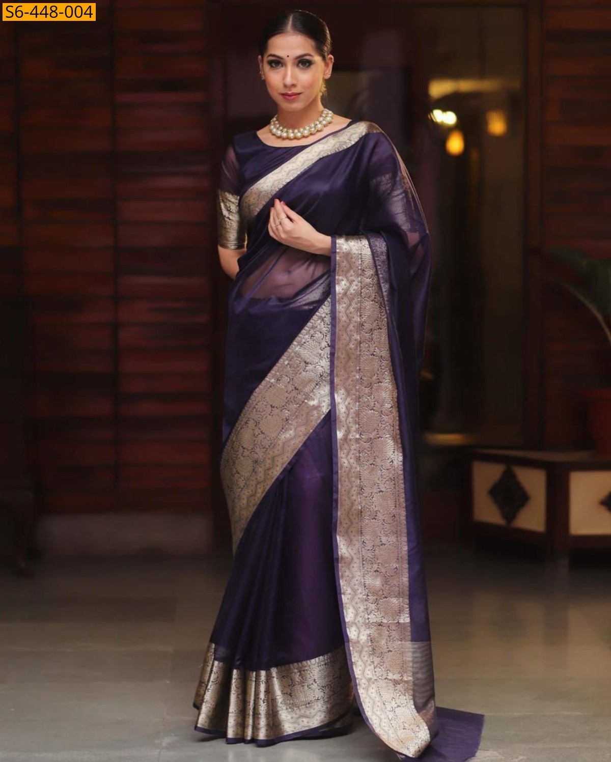 Purple Organza sarees