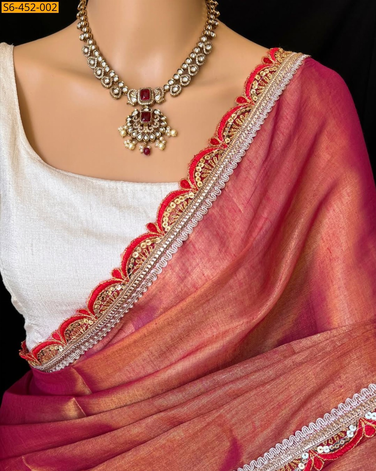 Fancy tissue silk sarees
