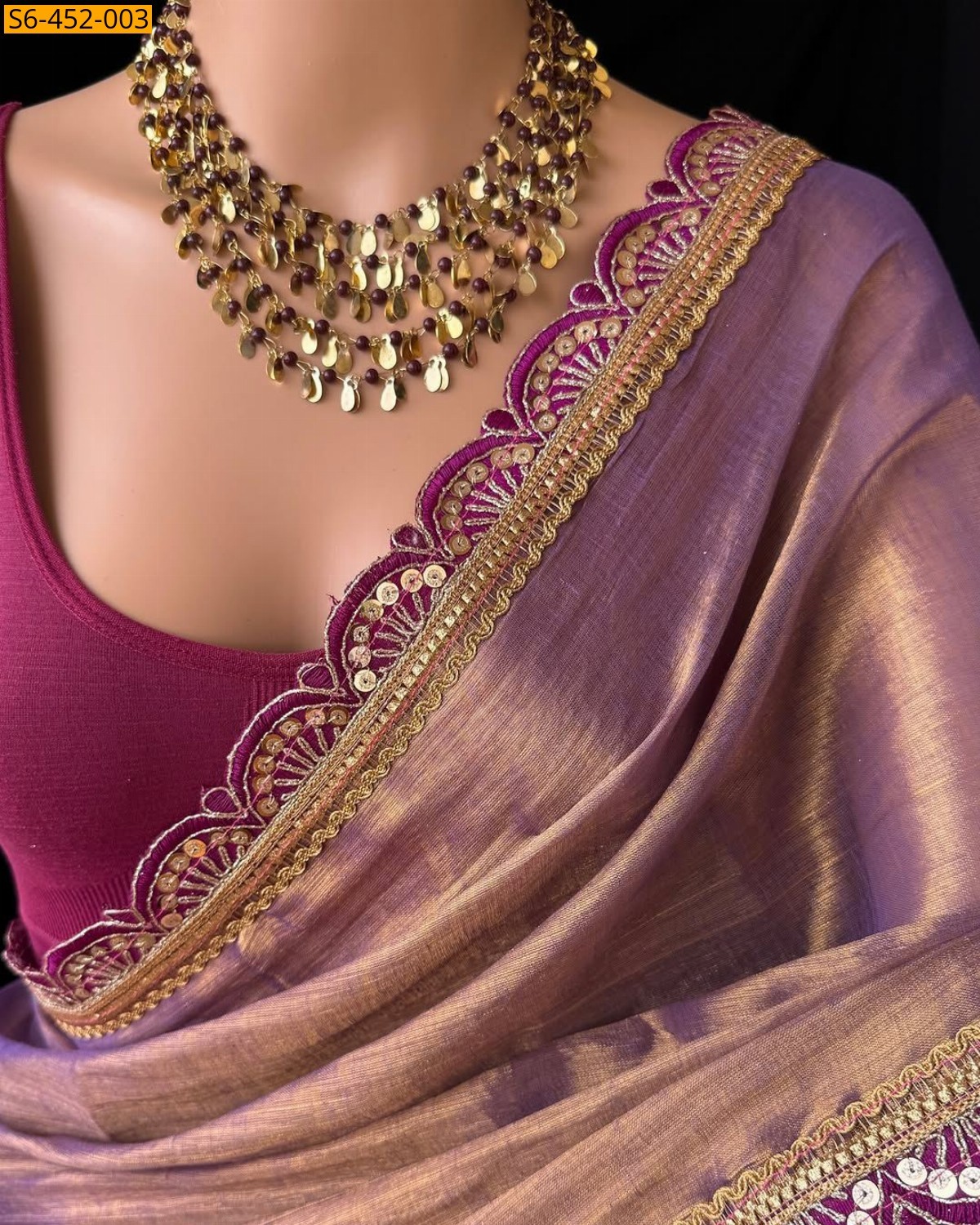 Fancy tissue silk sarees