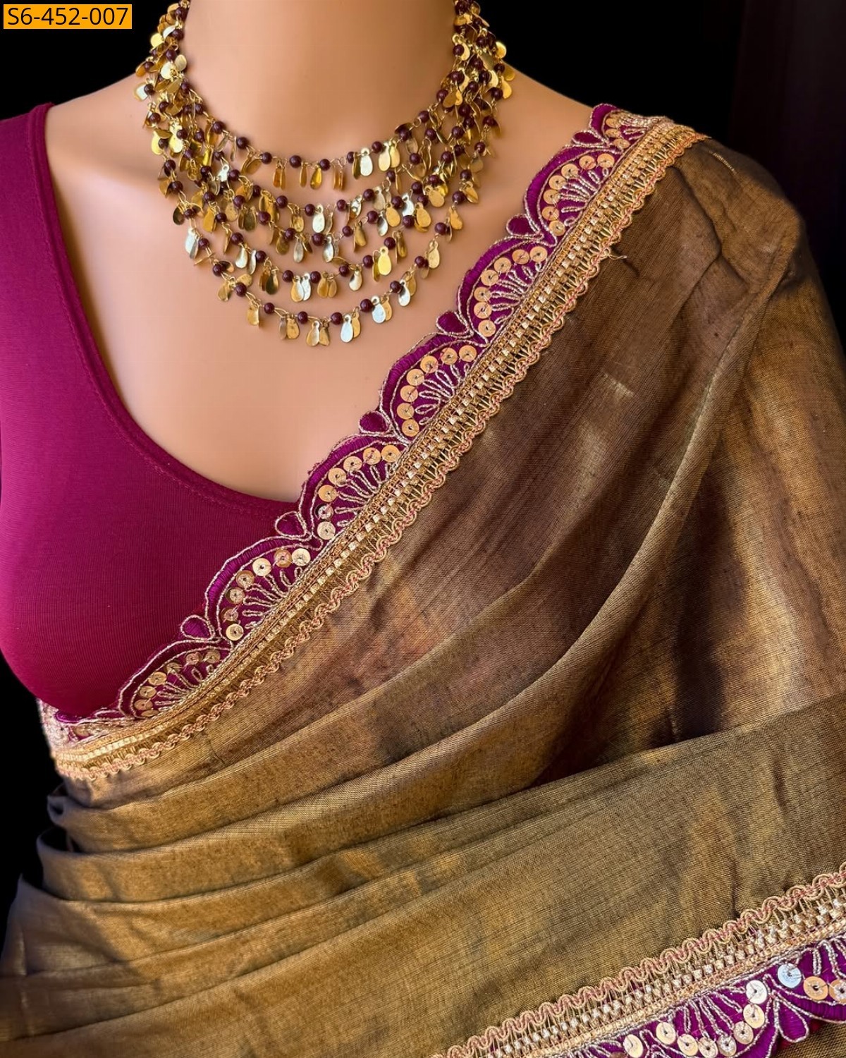 Fancy tissue silk sarees