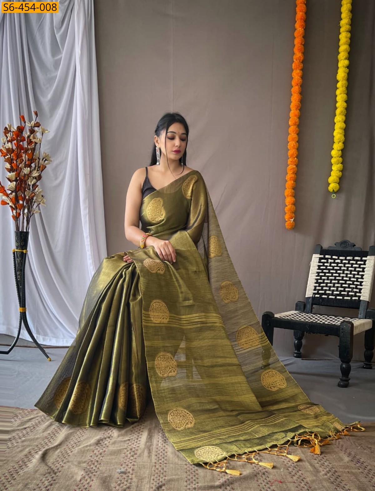 Fancy tissue silk sarees