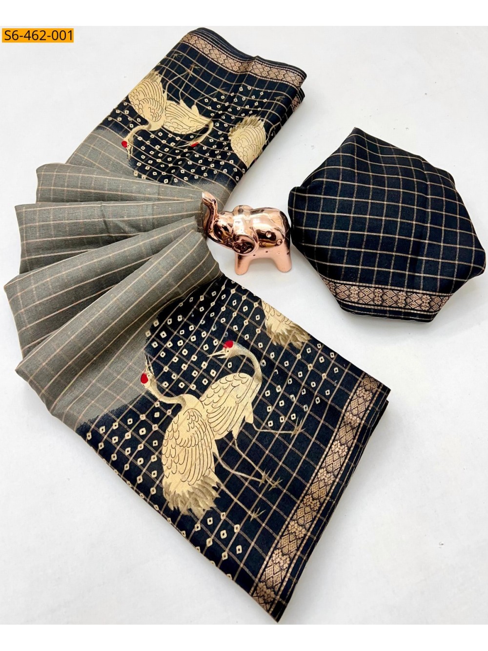 Gray Fancy Soft Tussar Saree Gray Fancy Soft Tussar Saree