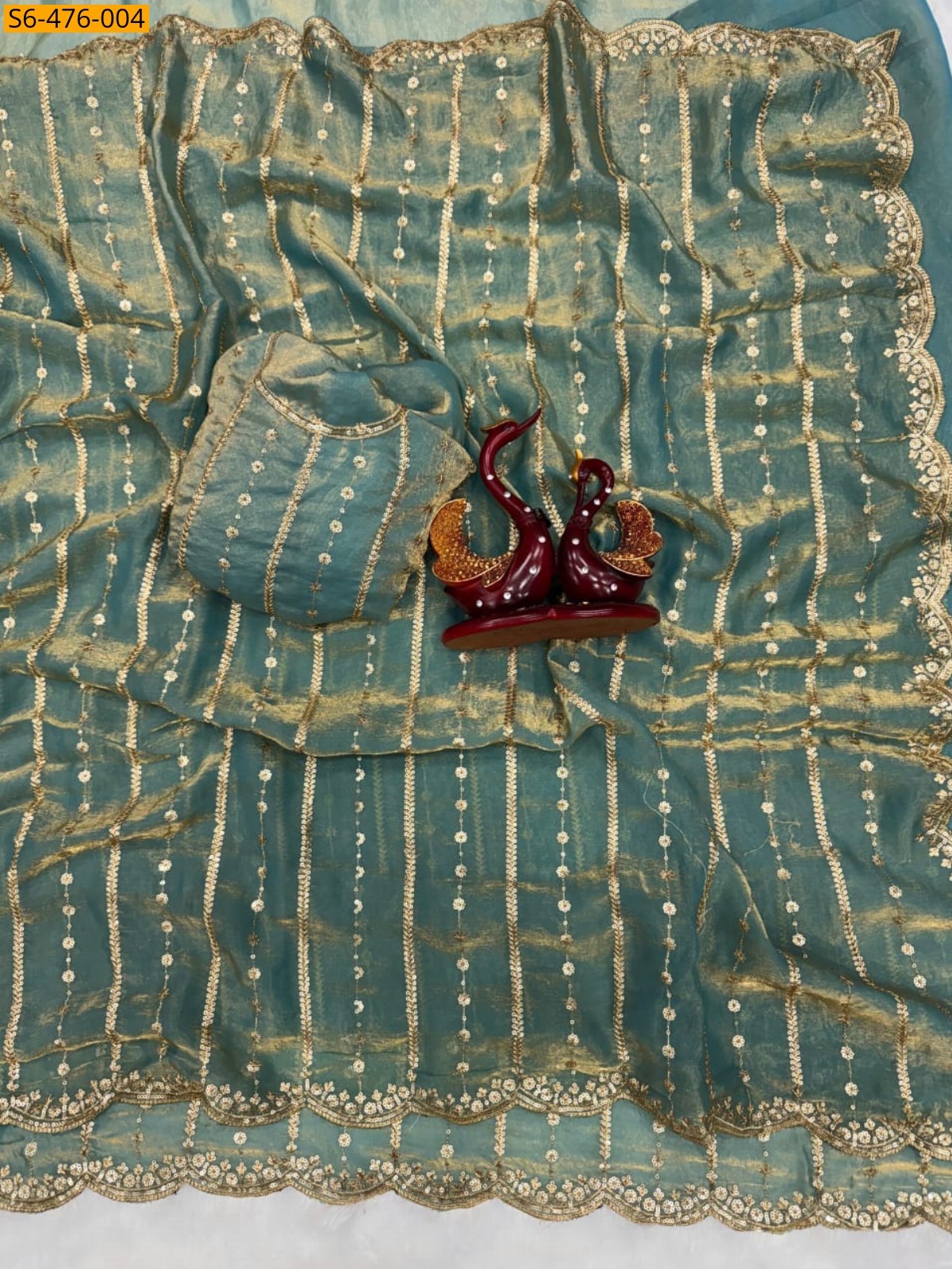 Morpitch Fancy Soft Space Silk Saree