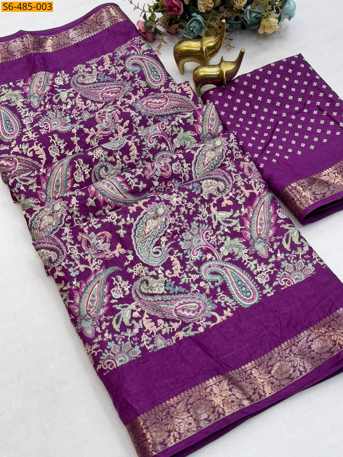 Violet Fancy Tasva silk saree Saree
