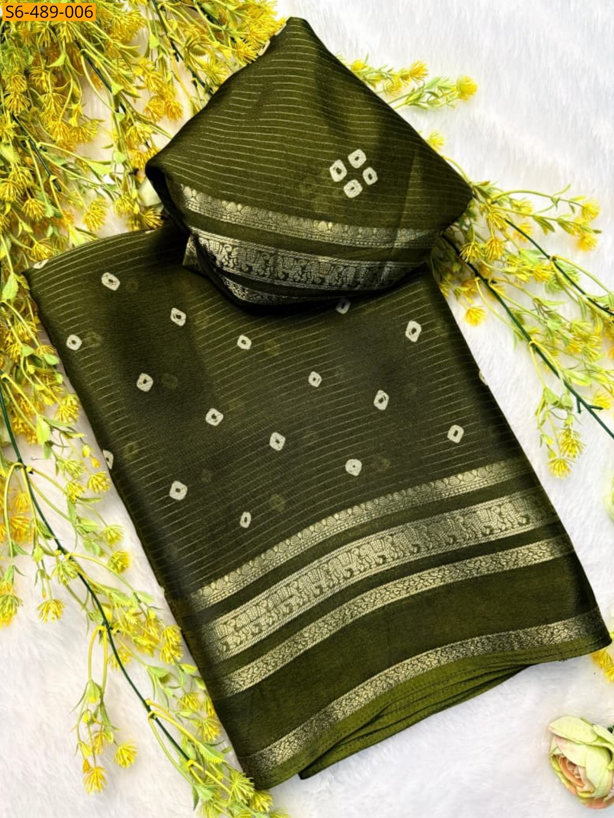 Fancy Crepe silk sarees