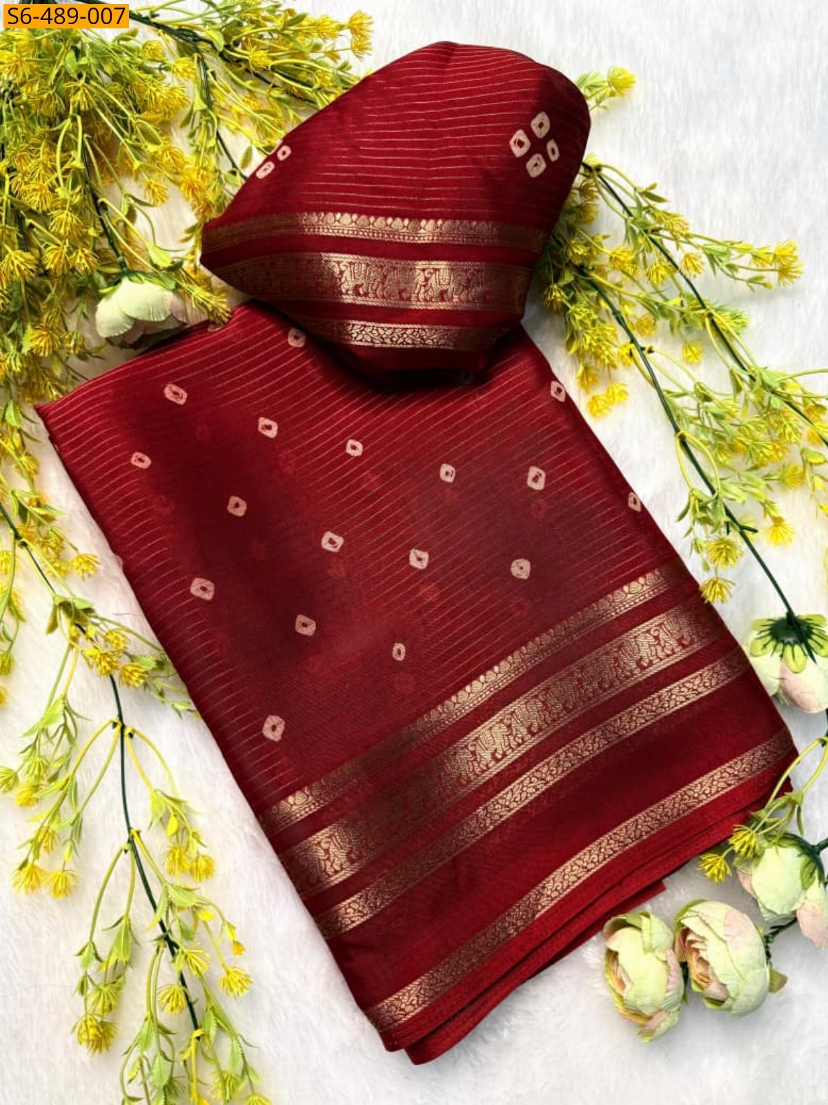 Fancy Crepe silk sarees