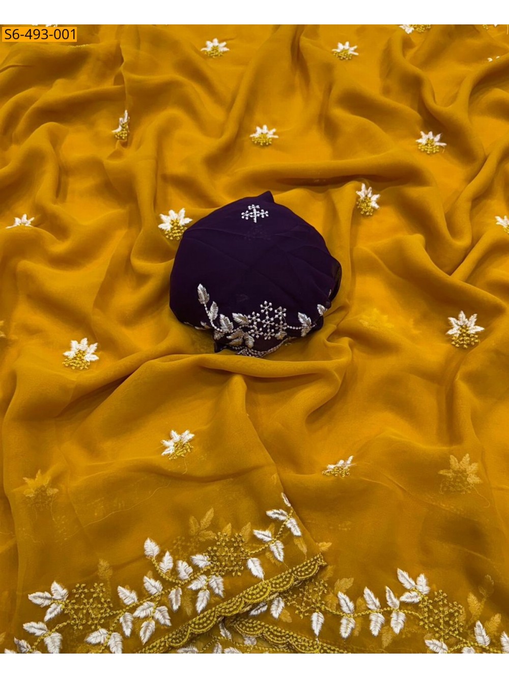 Fancy Chiffon embroidery saree