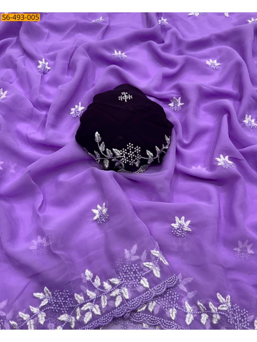 Fancy Chiffon embroidery saree