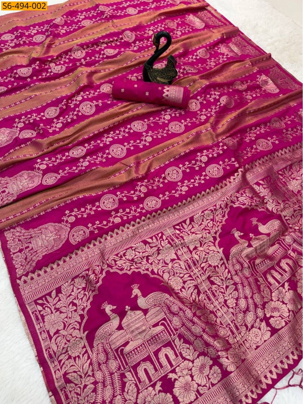 Chinya Tissue Georgette Silk Saree