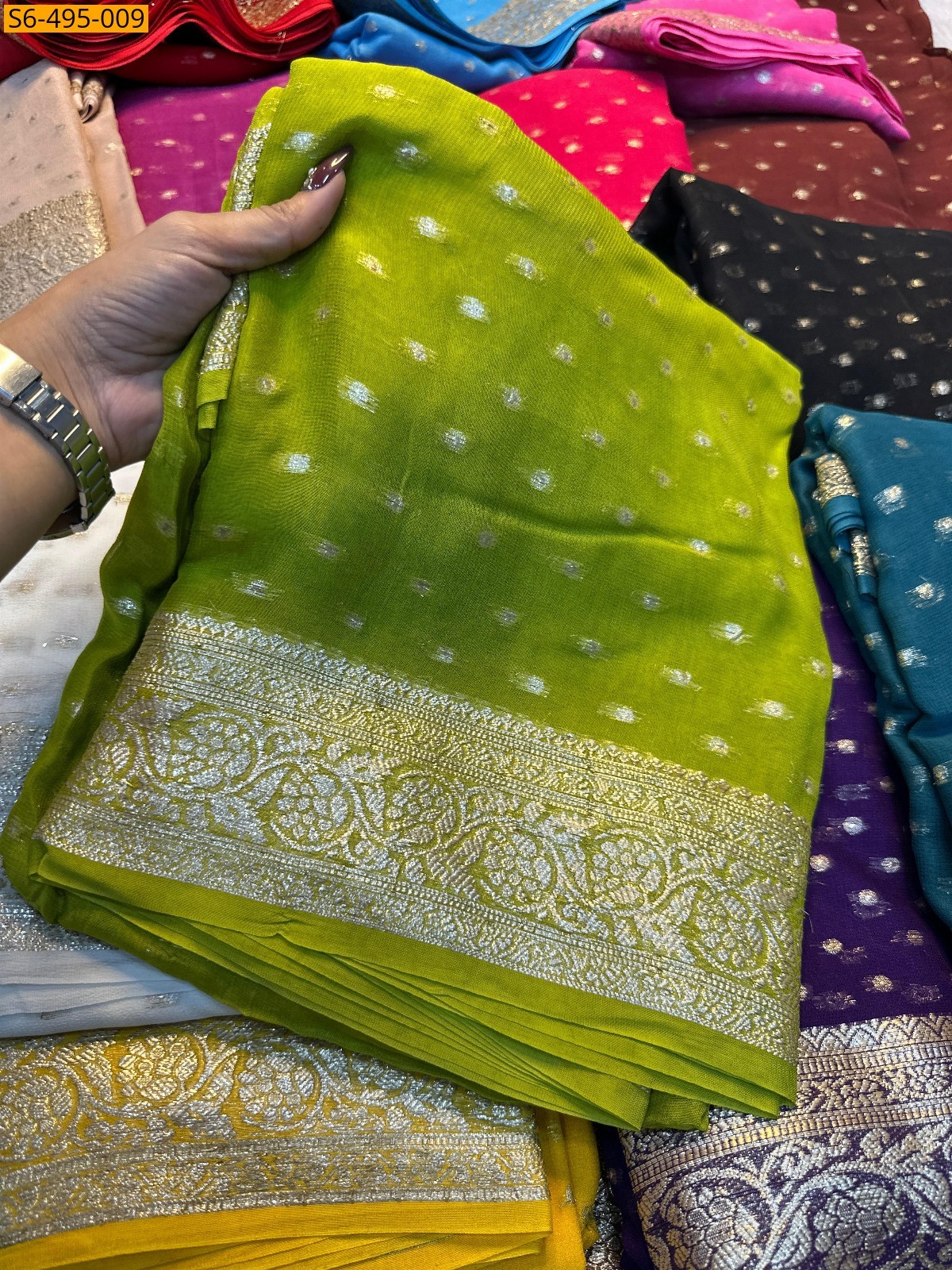  Viscose Georgette Saree