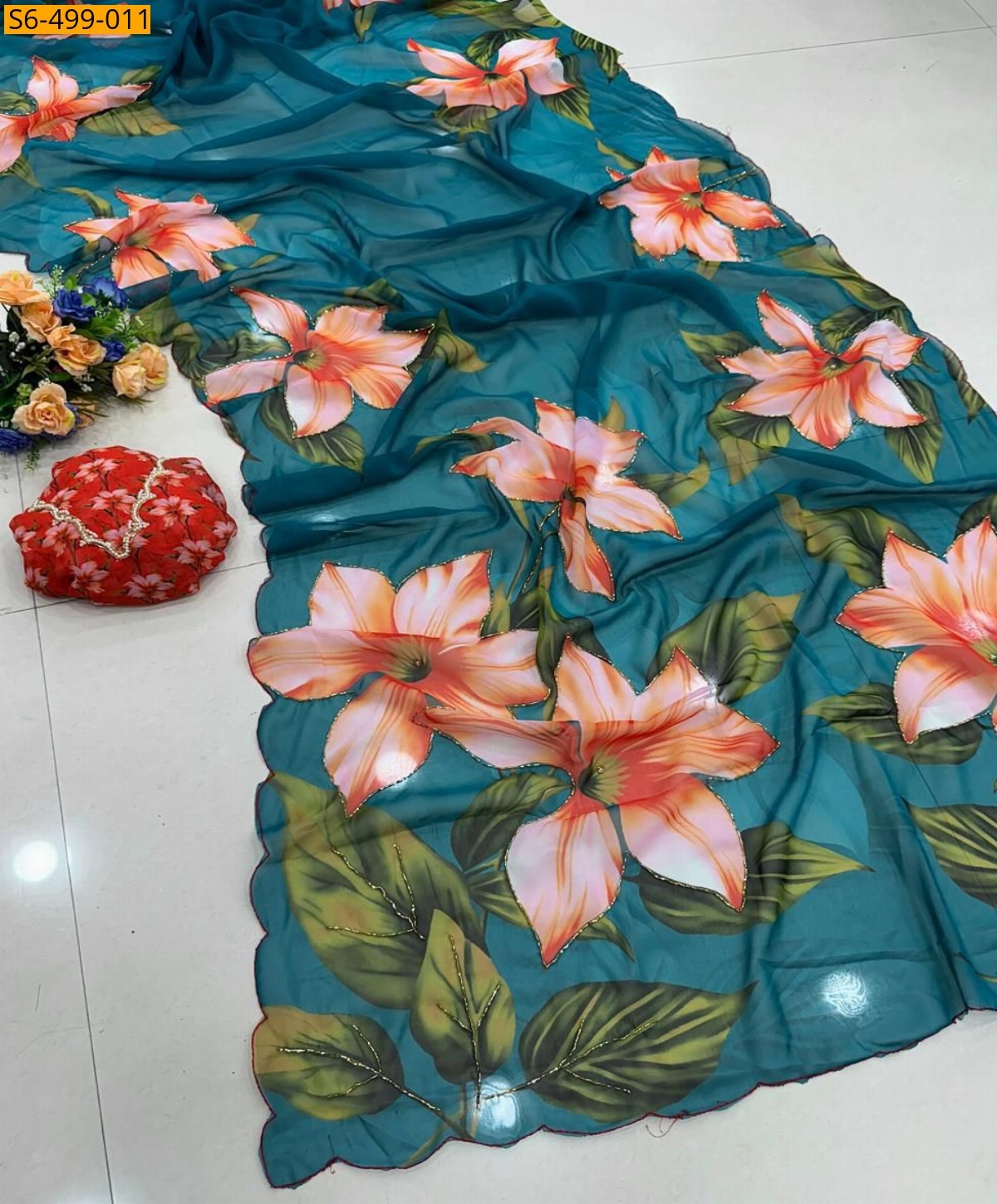 Fancy Soft  smooth Chiffon Saree
