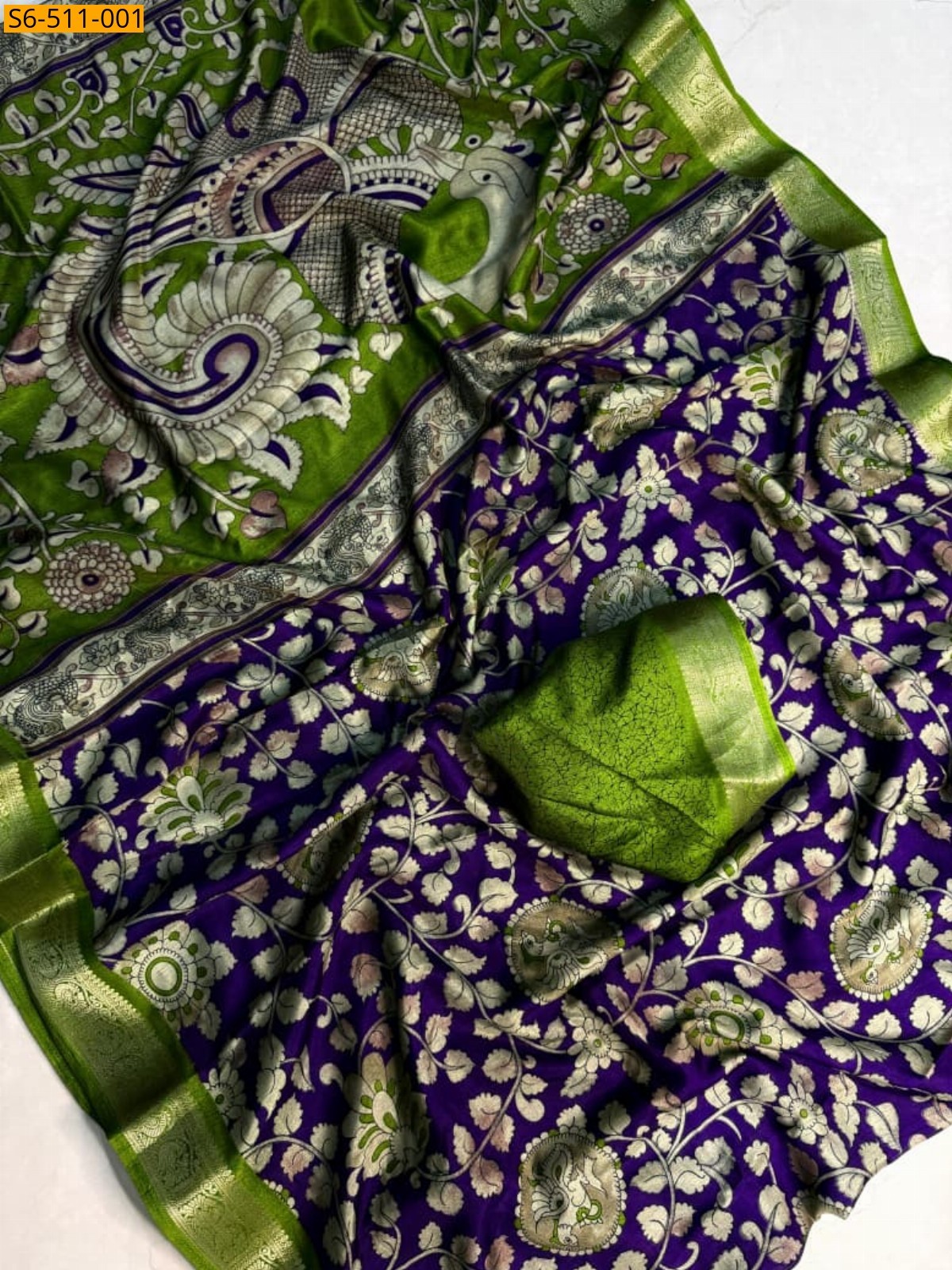 Violet Fancy dola silk Saree