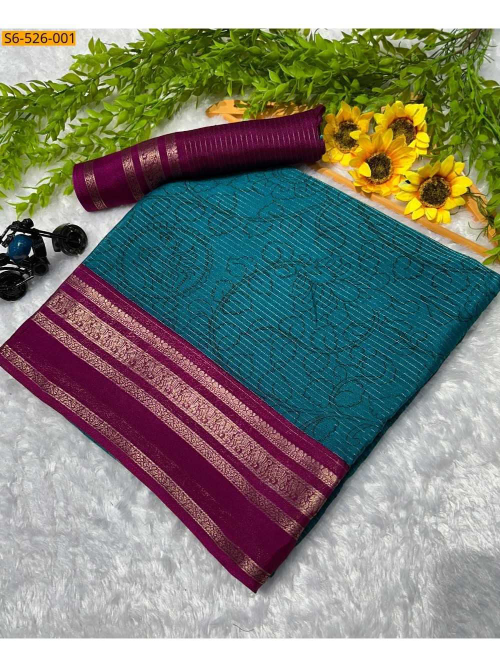 Fancy Mysore silk saree