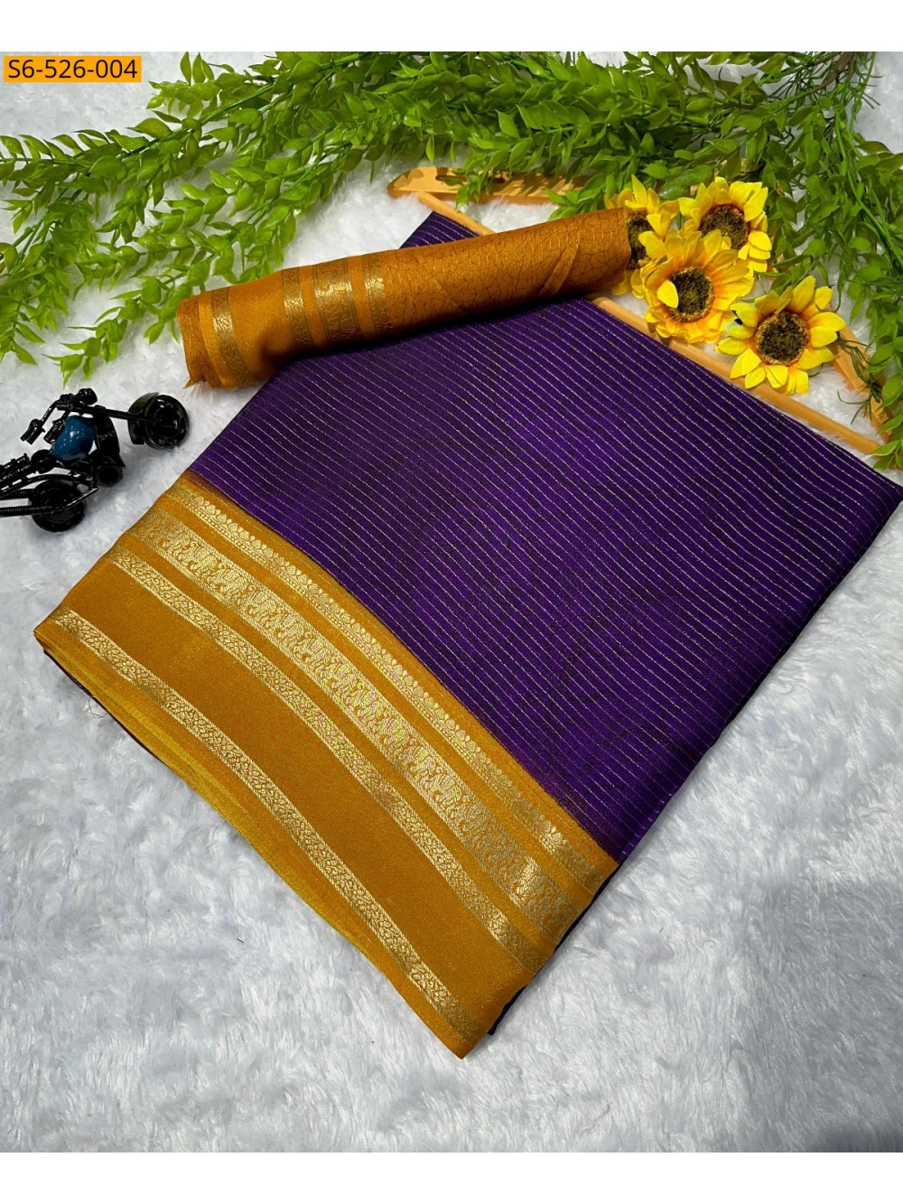 Fancy Mysore silk saree