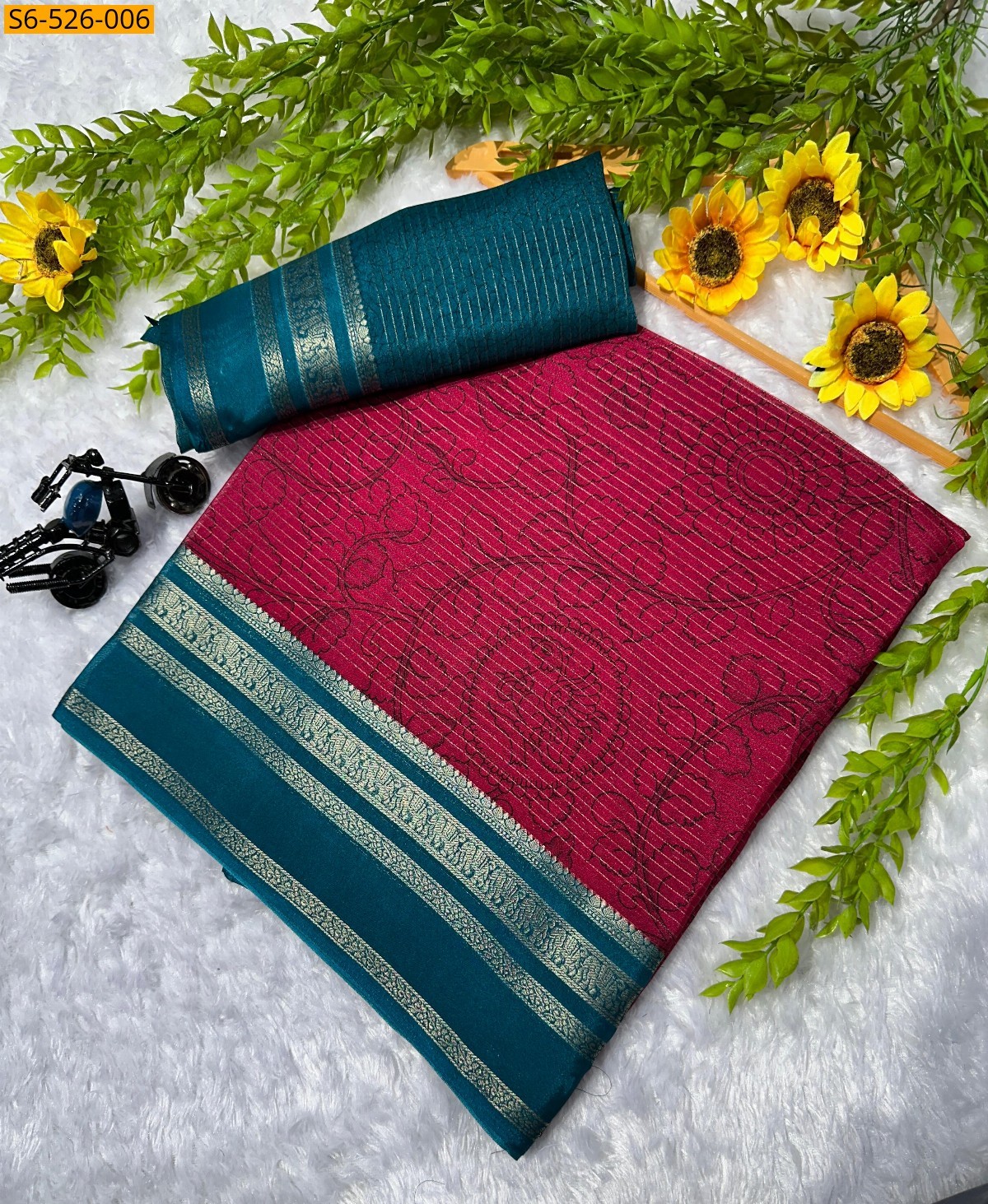 Pink Fancy Mysore silk saree