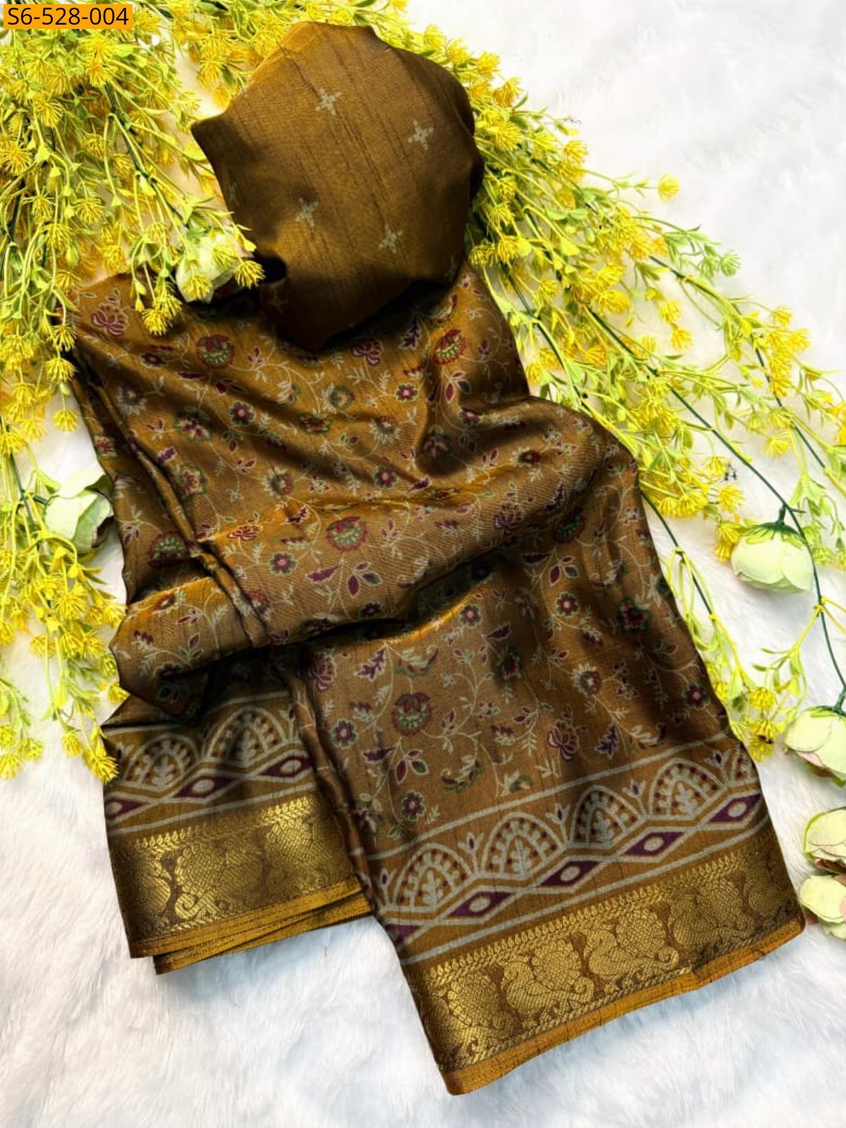 Mahendi green Fancy Dola silk sarees