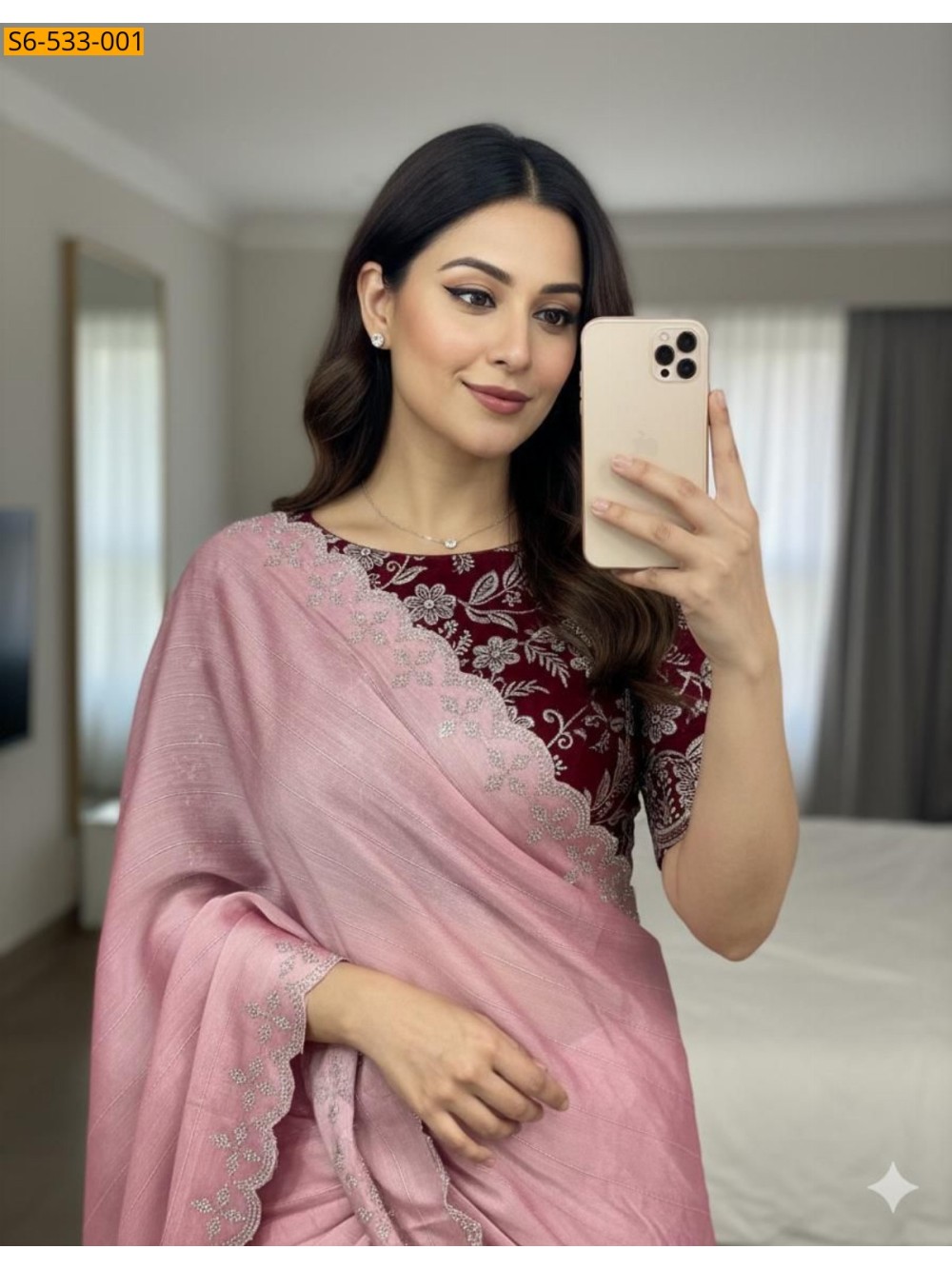 Pink Fancy Moss Chiffon saree Pink Fancy Moss Chiffon saree