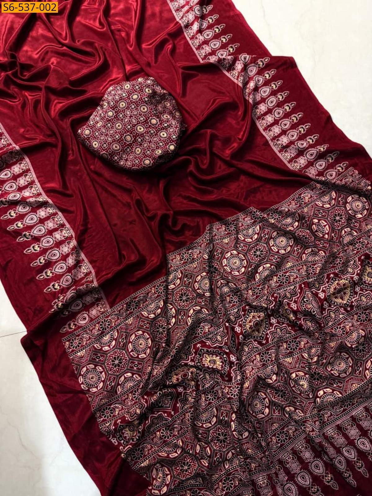 Maroon Fancy Gajji silk sarees