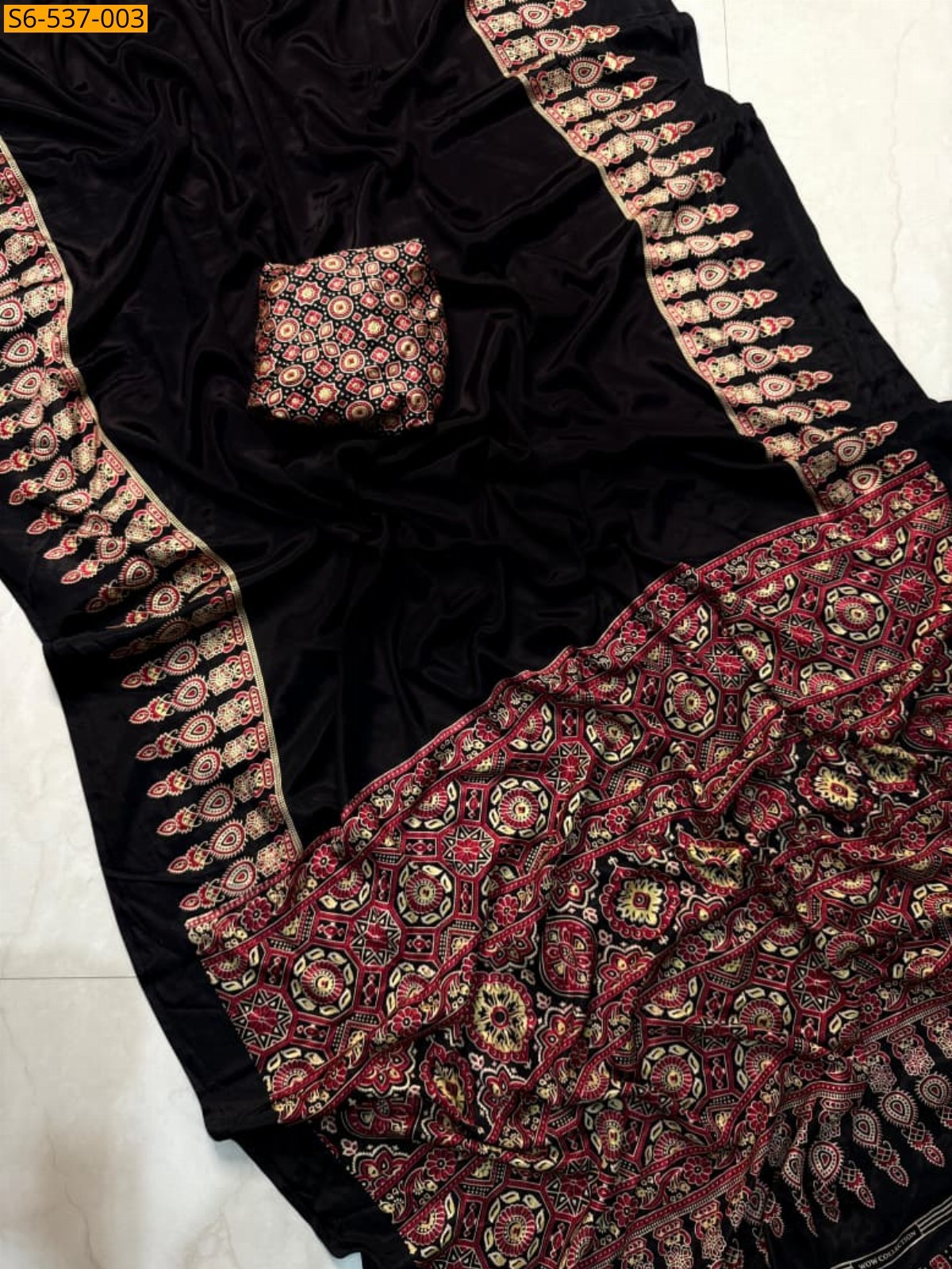 Black Fancy Gajji silk sarees