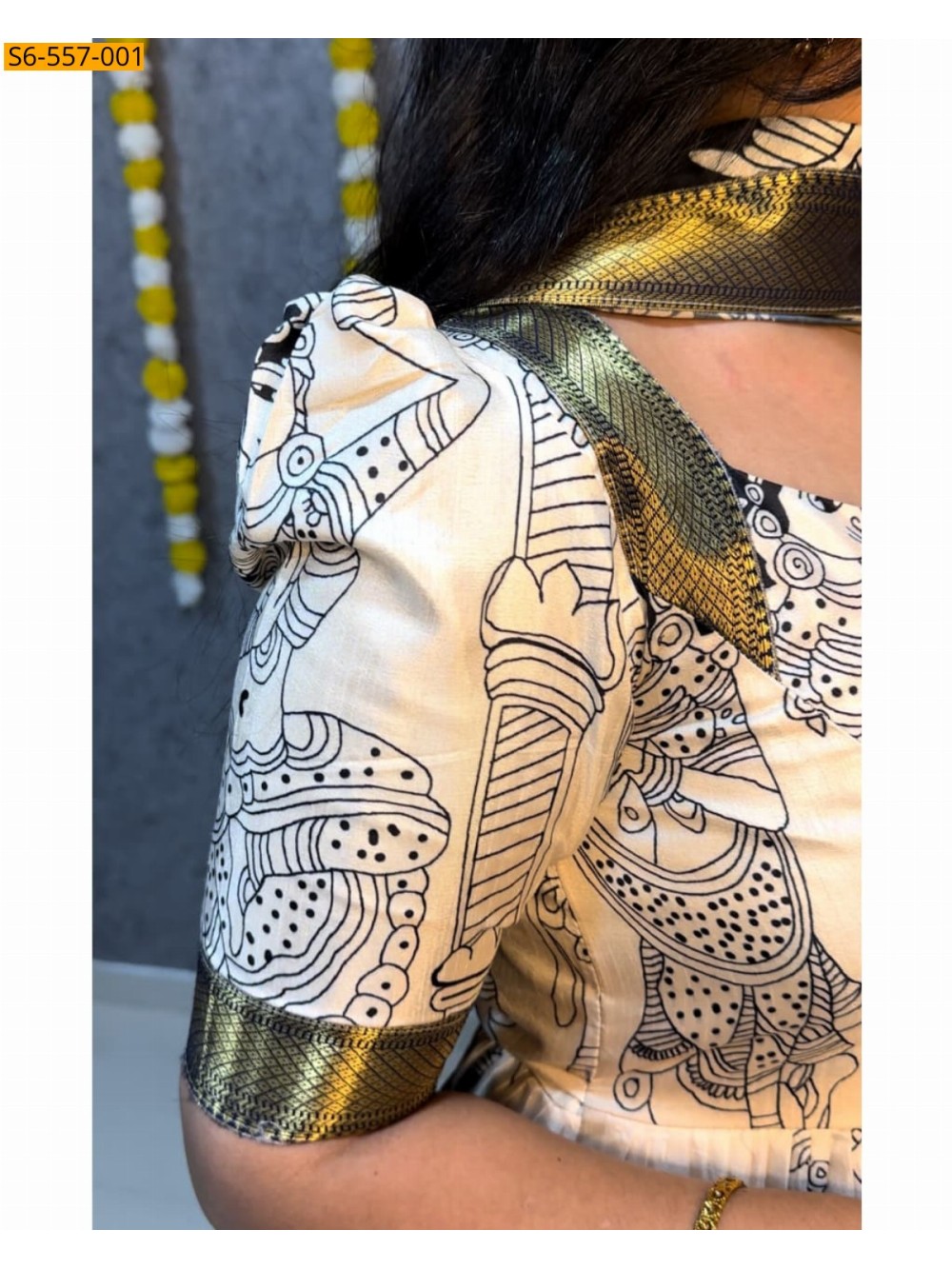 Half White Celebrity inspired kalamkari anarkali Half White Celebrity inspired kalamkari anarkali