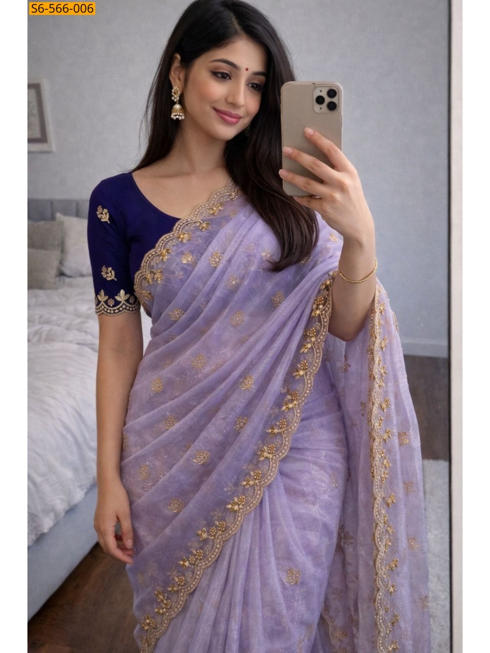 Soft twills organza saree