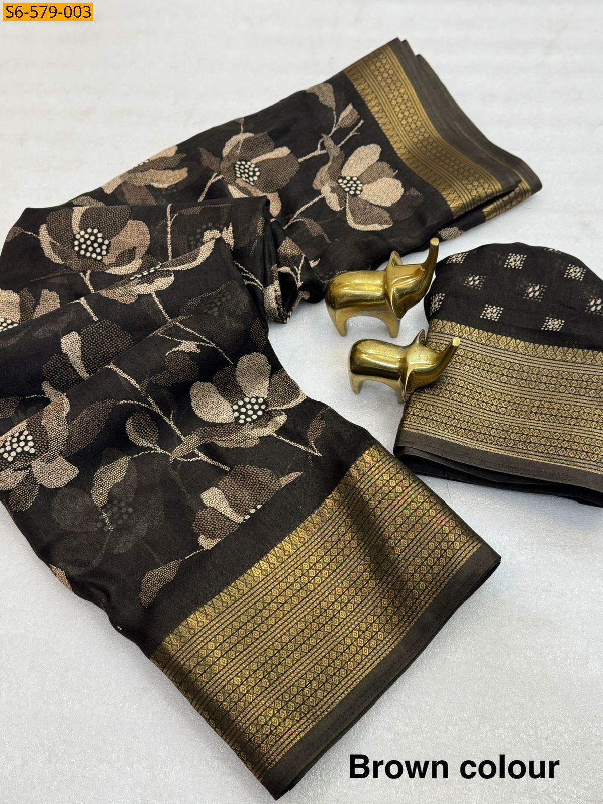 Dark Green Fancy Marshmellow Saree