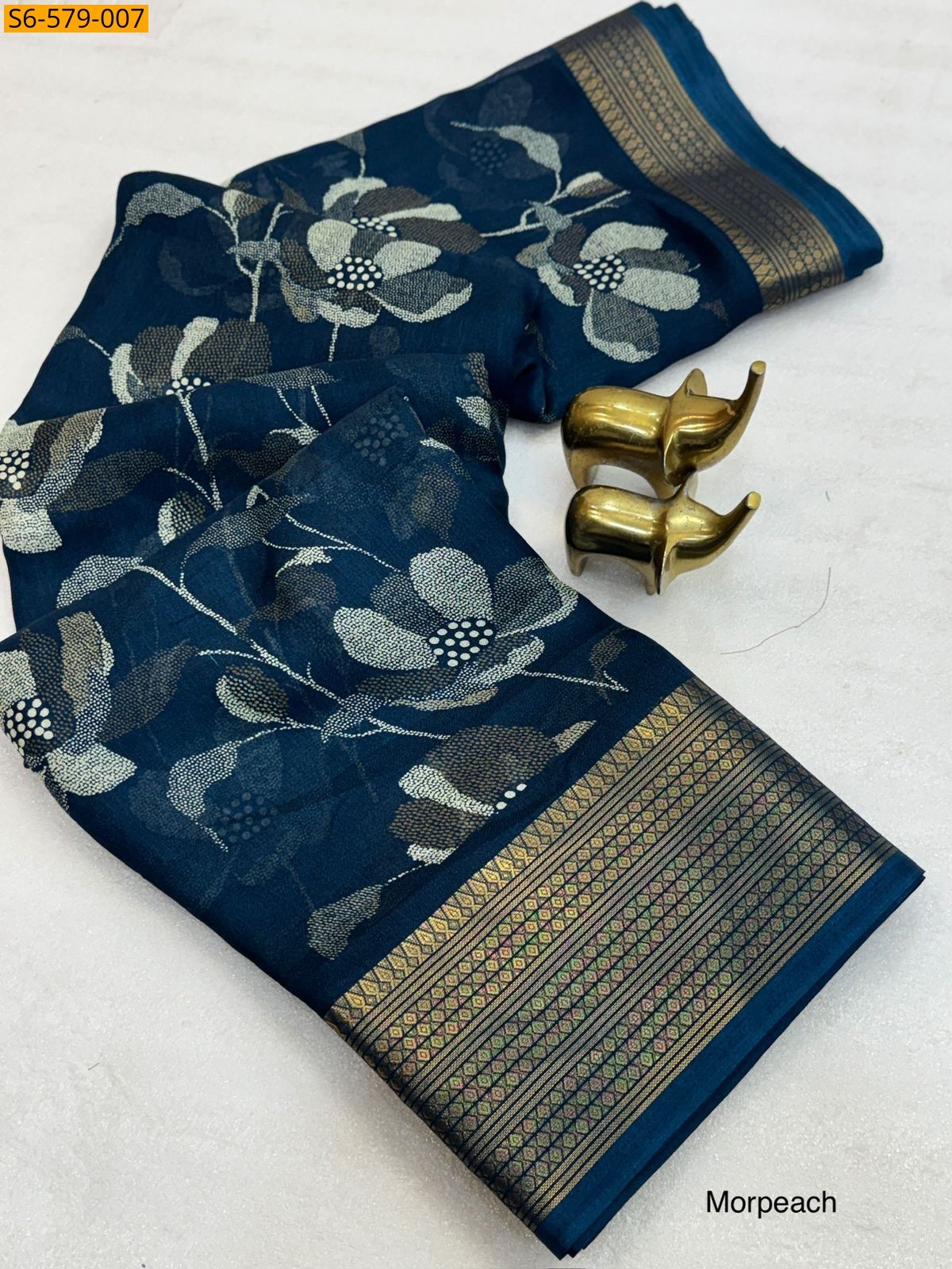 Morpitch Fancy Marshmellow Saree