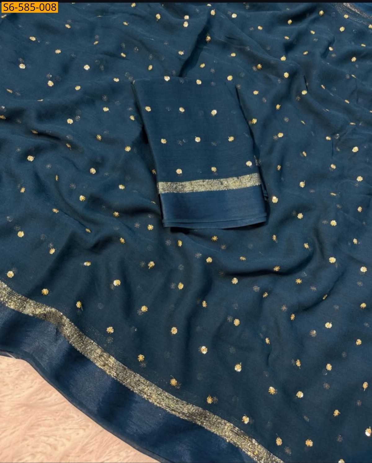 Morpich Viscose georgette Sarees