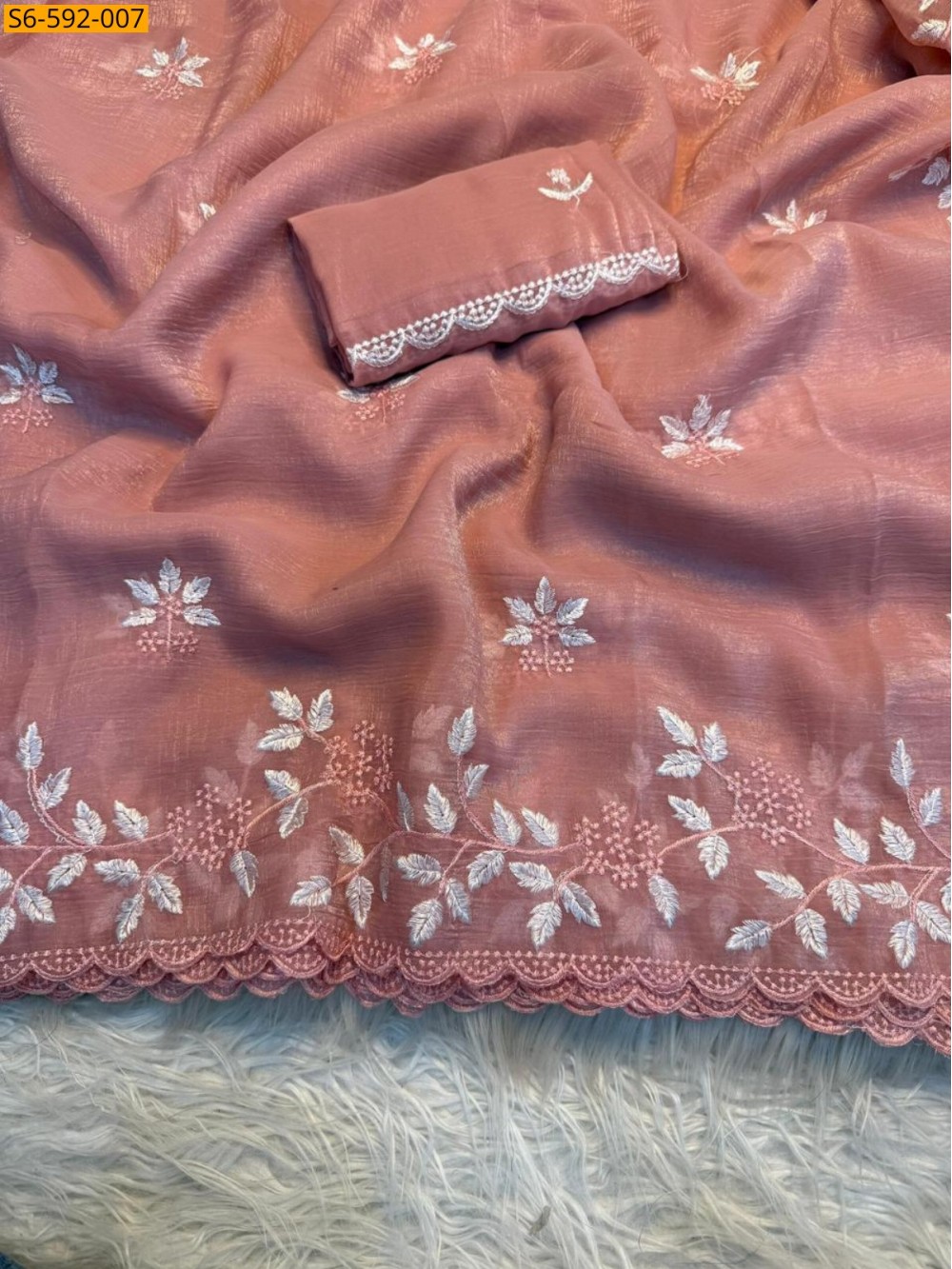 Partywear Shimmer Georgette saree