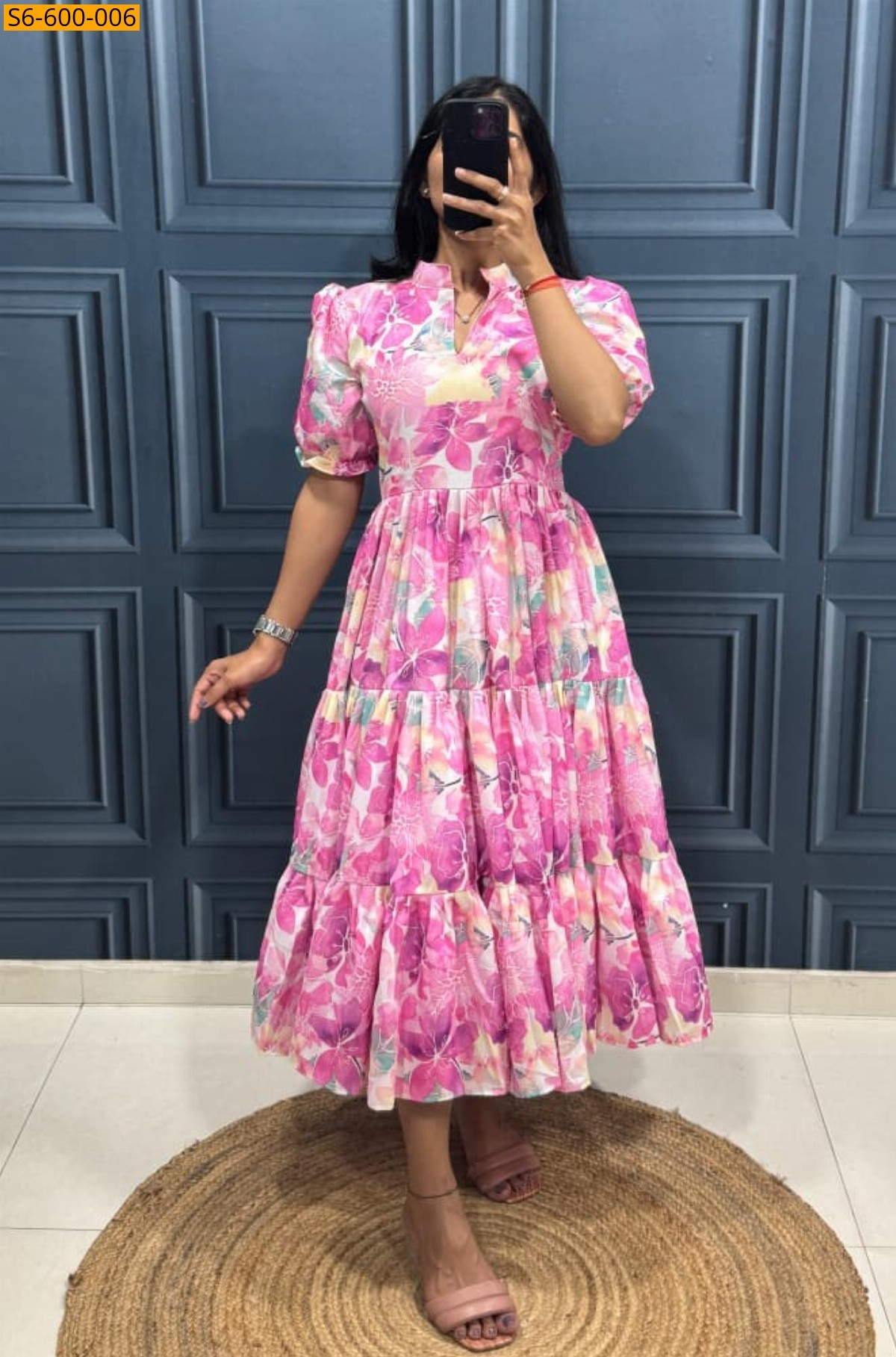 Pink Muslin Cotton Kurti