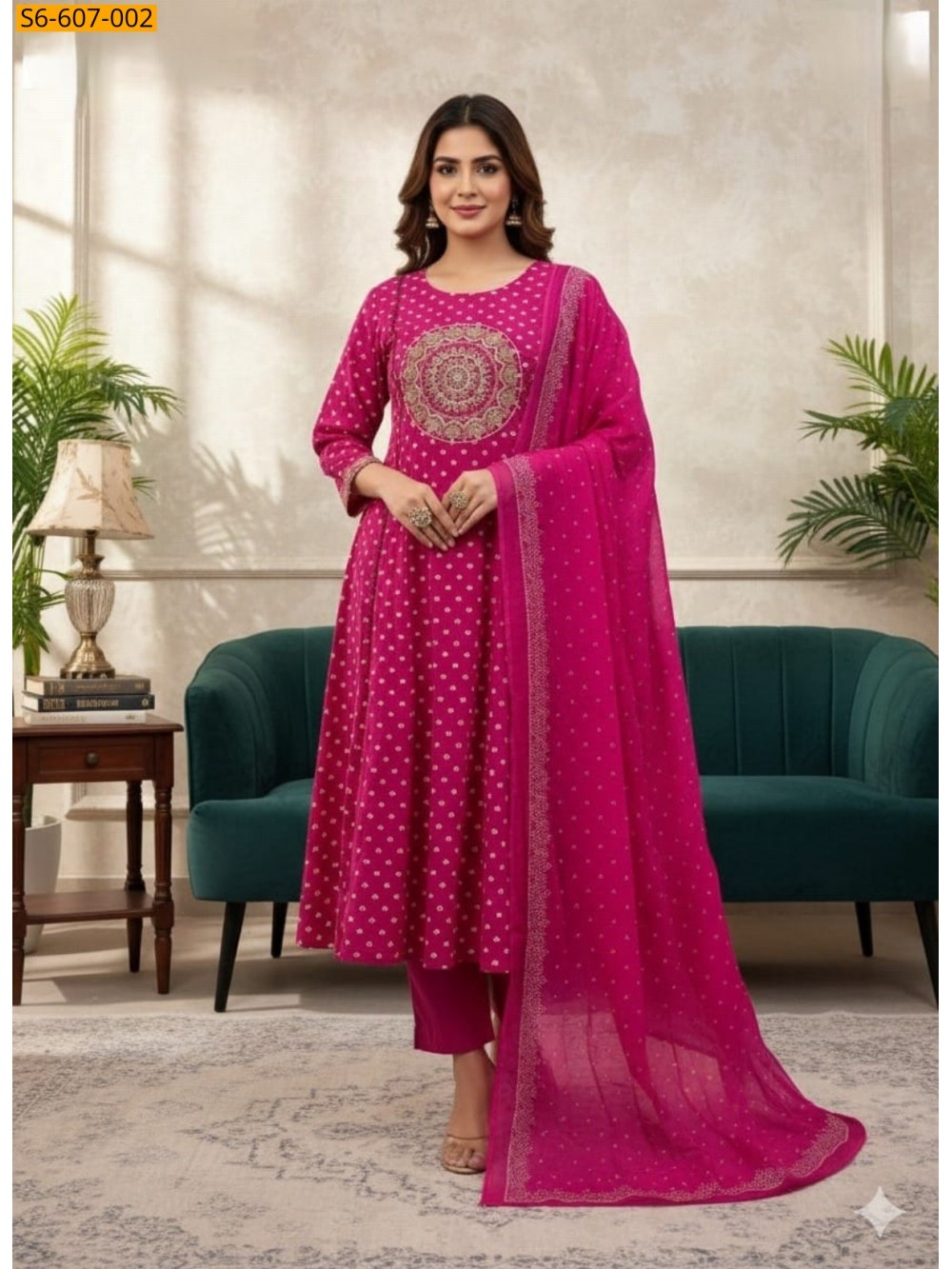 Cotton kurti pant duppatta set