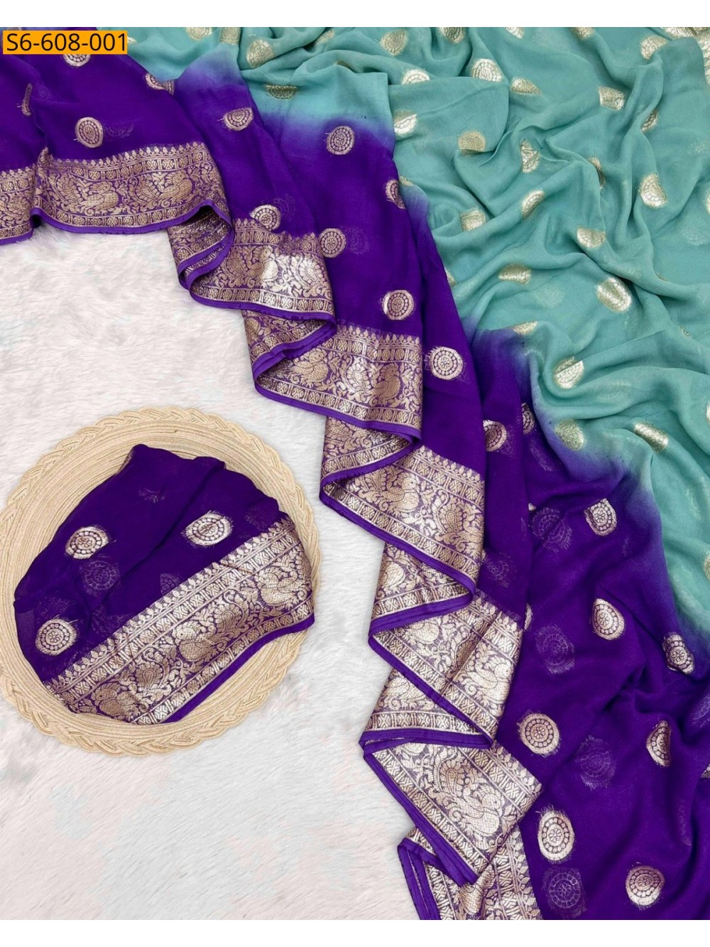 Viscose georgette sarees