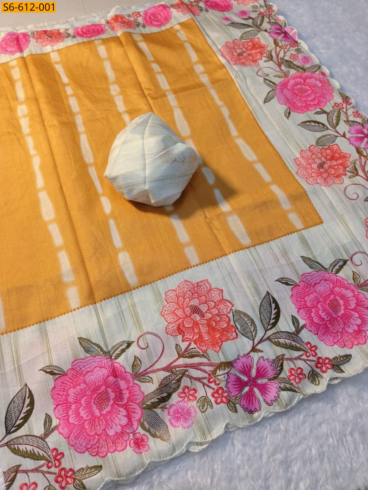 Yellow Fancy tussar silk sarees