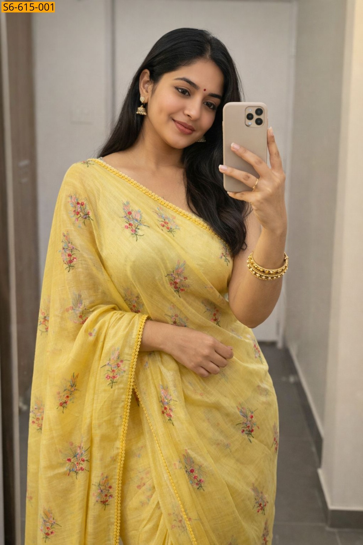 Yellow Soft Kota Doriya Saree