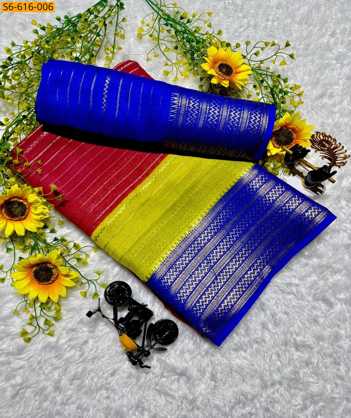 Multi Color Fancy Mysore Silk Saree