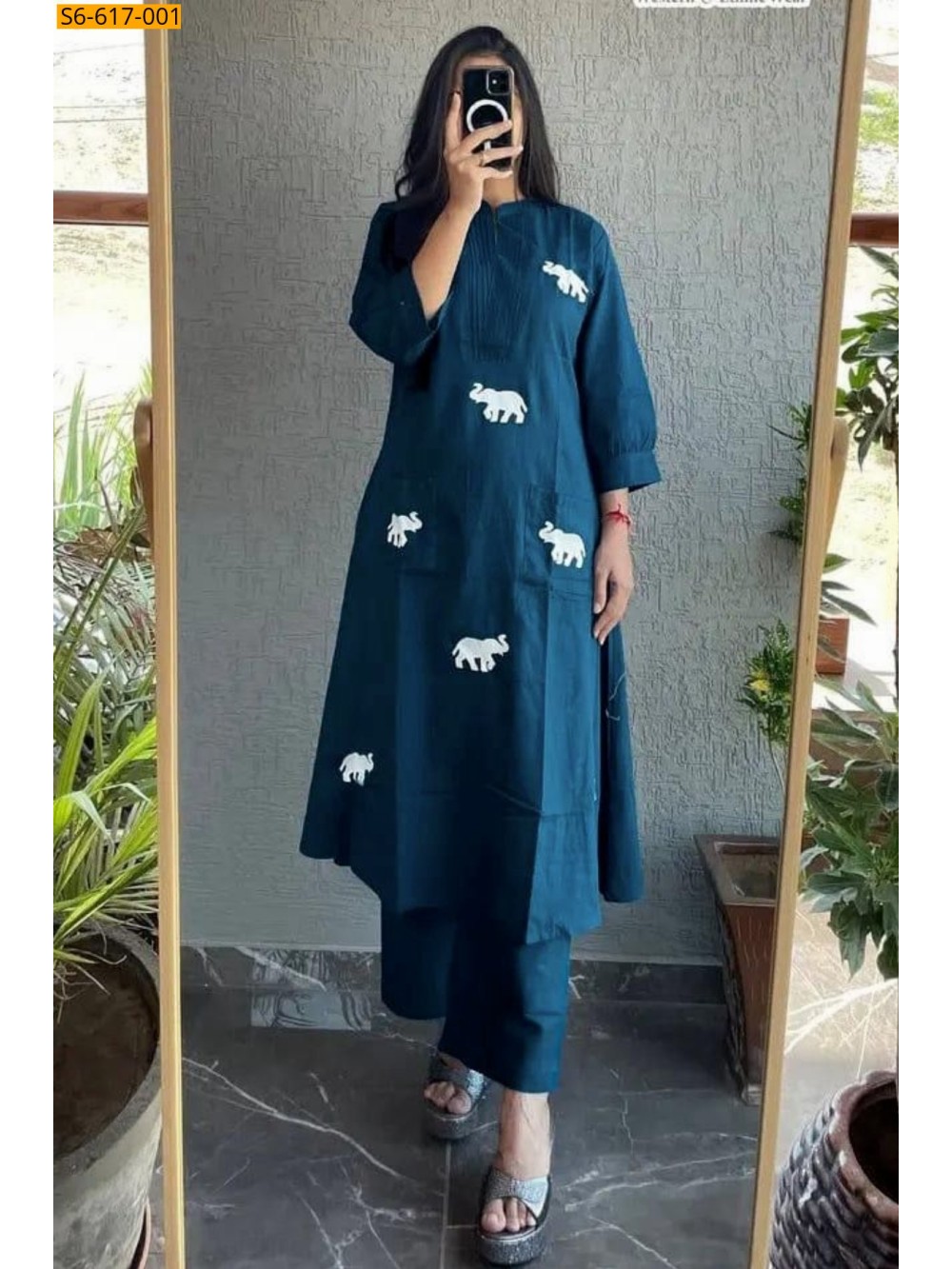 Rayon Kurti Plazzo Set