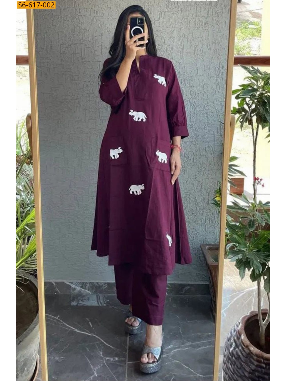 Rayon Kurti Plazzo Set