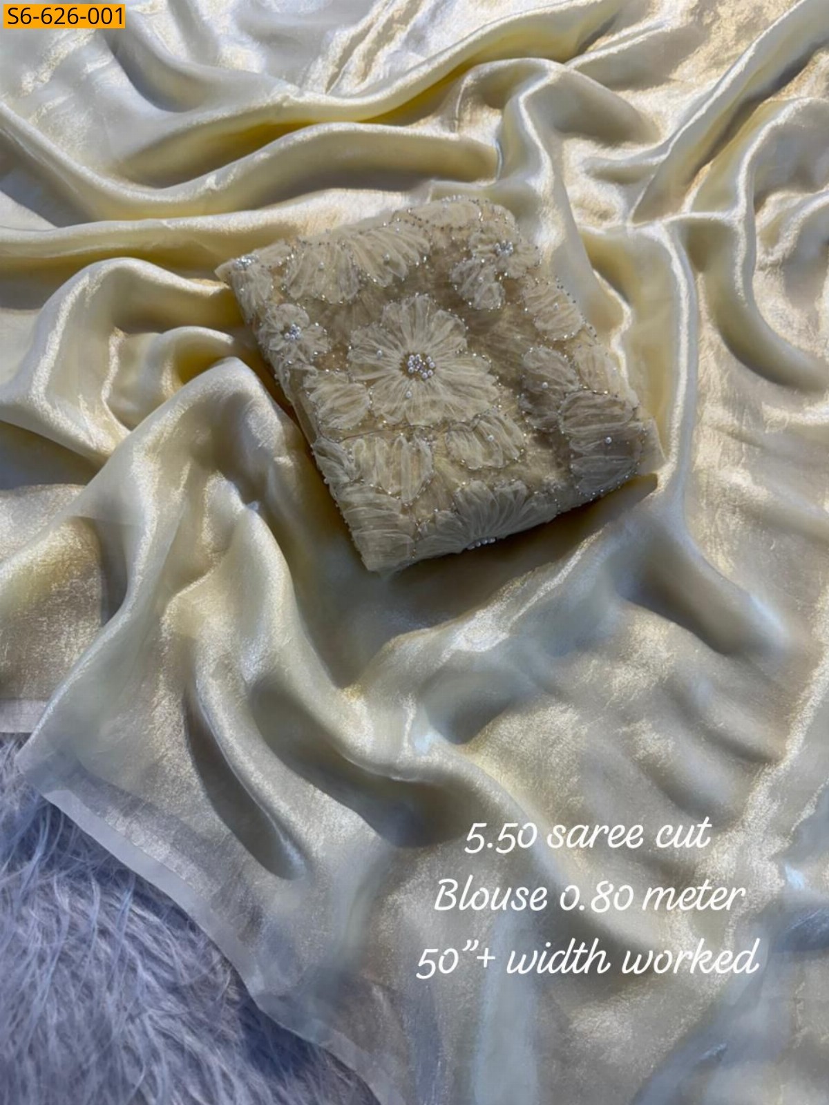 Fandy satin silk saree